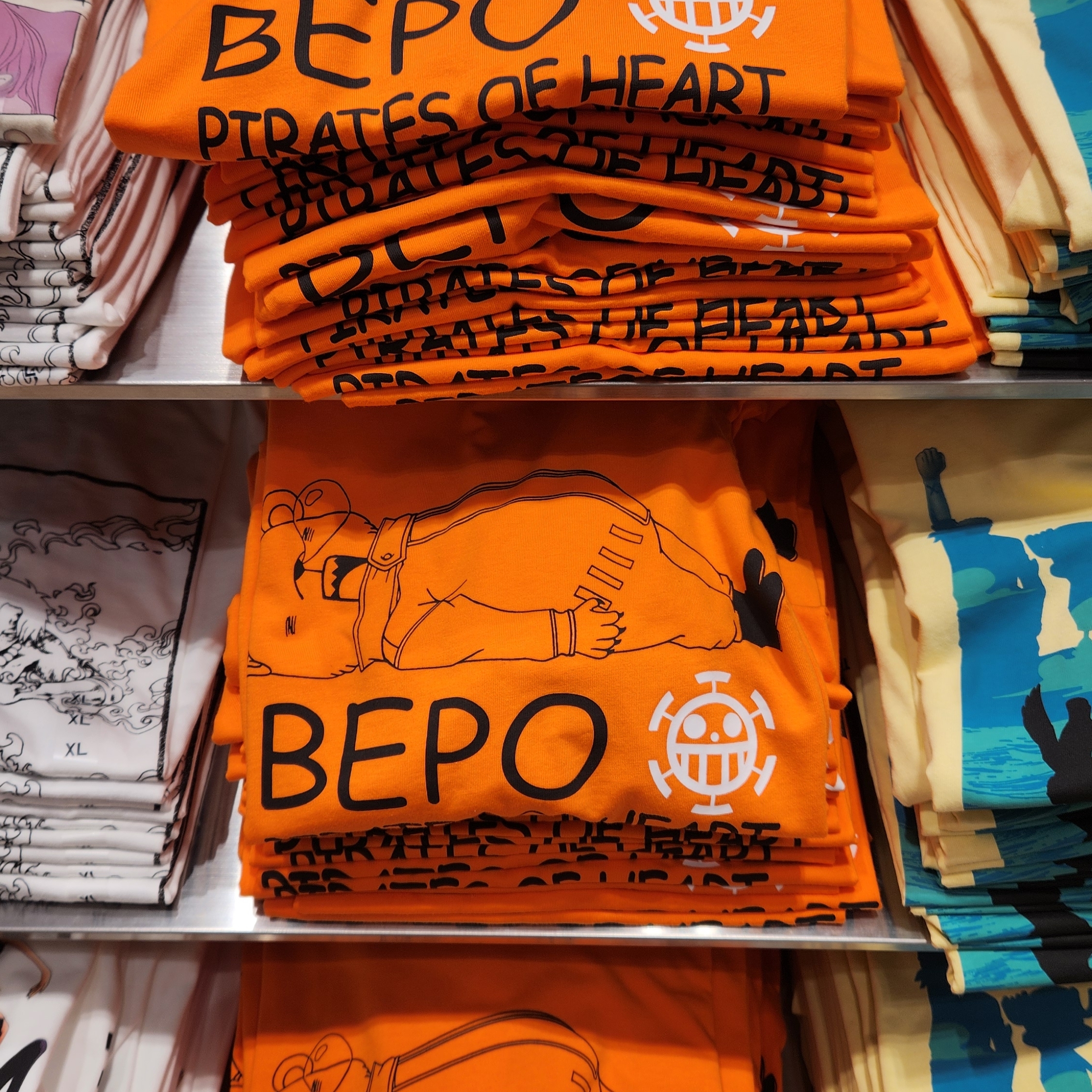 Uniqlo UT x One Piece Graphic T-Shirt Orange - KR 착용 스타일