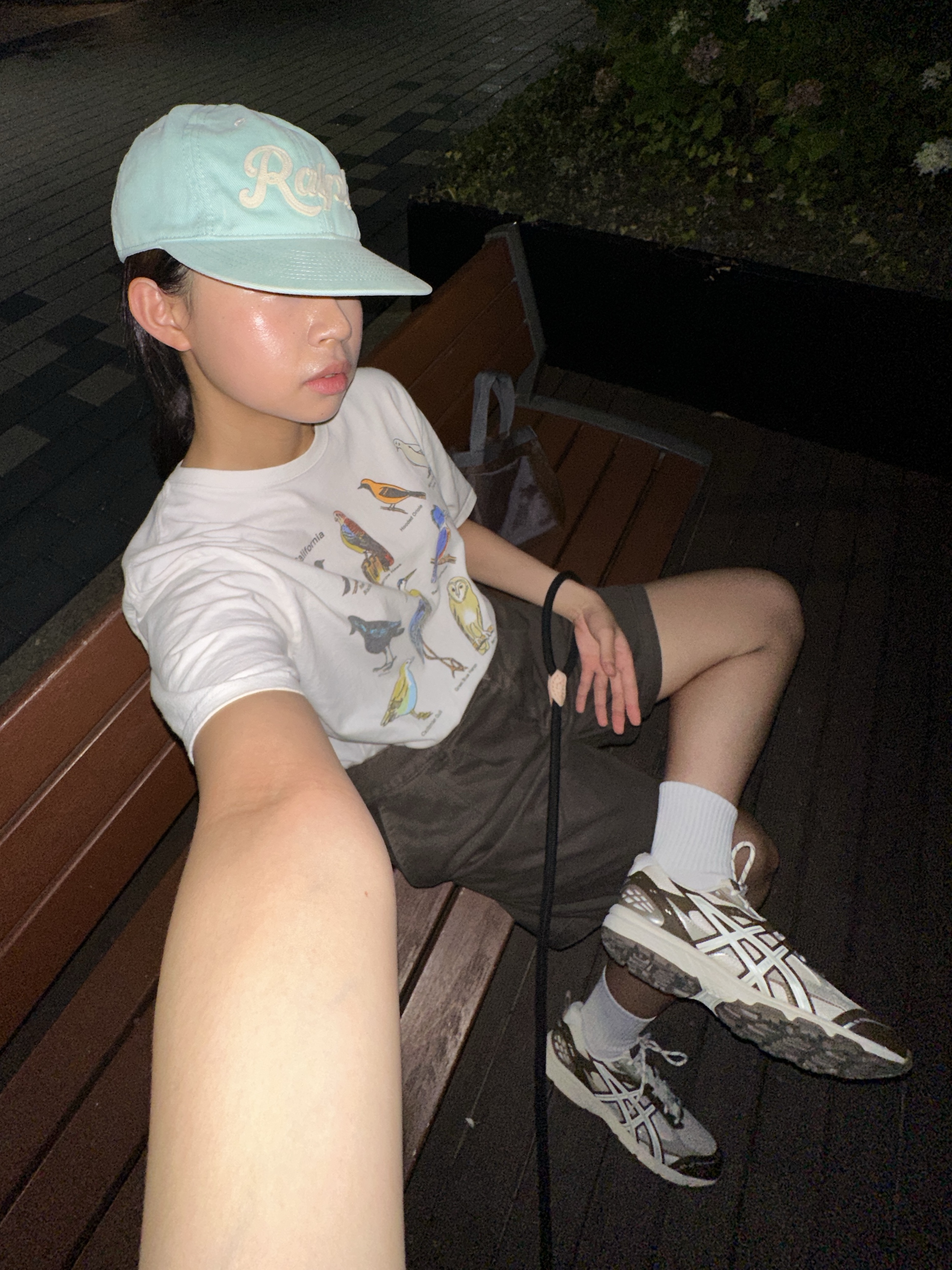 Asics Gel-Nunobiki Cream Brown Storm 착용 스타일