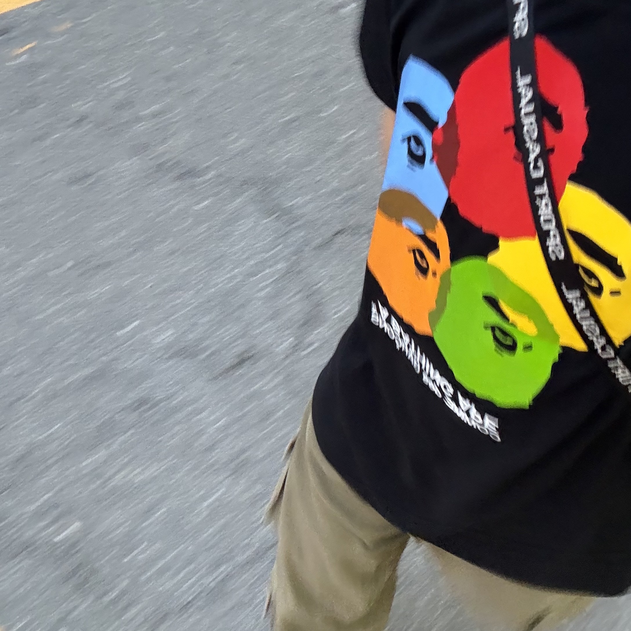 BAPE x Comme des Garcons Osaka T-Shirt Black 착용 스타일