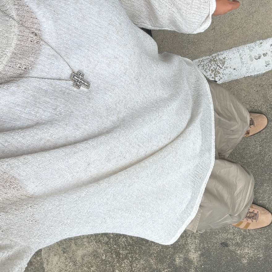 [B등급] Damiani Vintage Belle Epoque Necklace 18K White Gold Diamond, Adidas Tobacco Pantone Mesa 착용 스타일