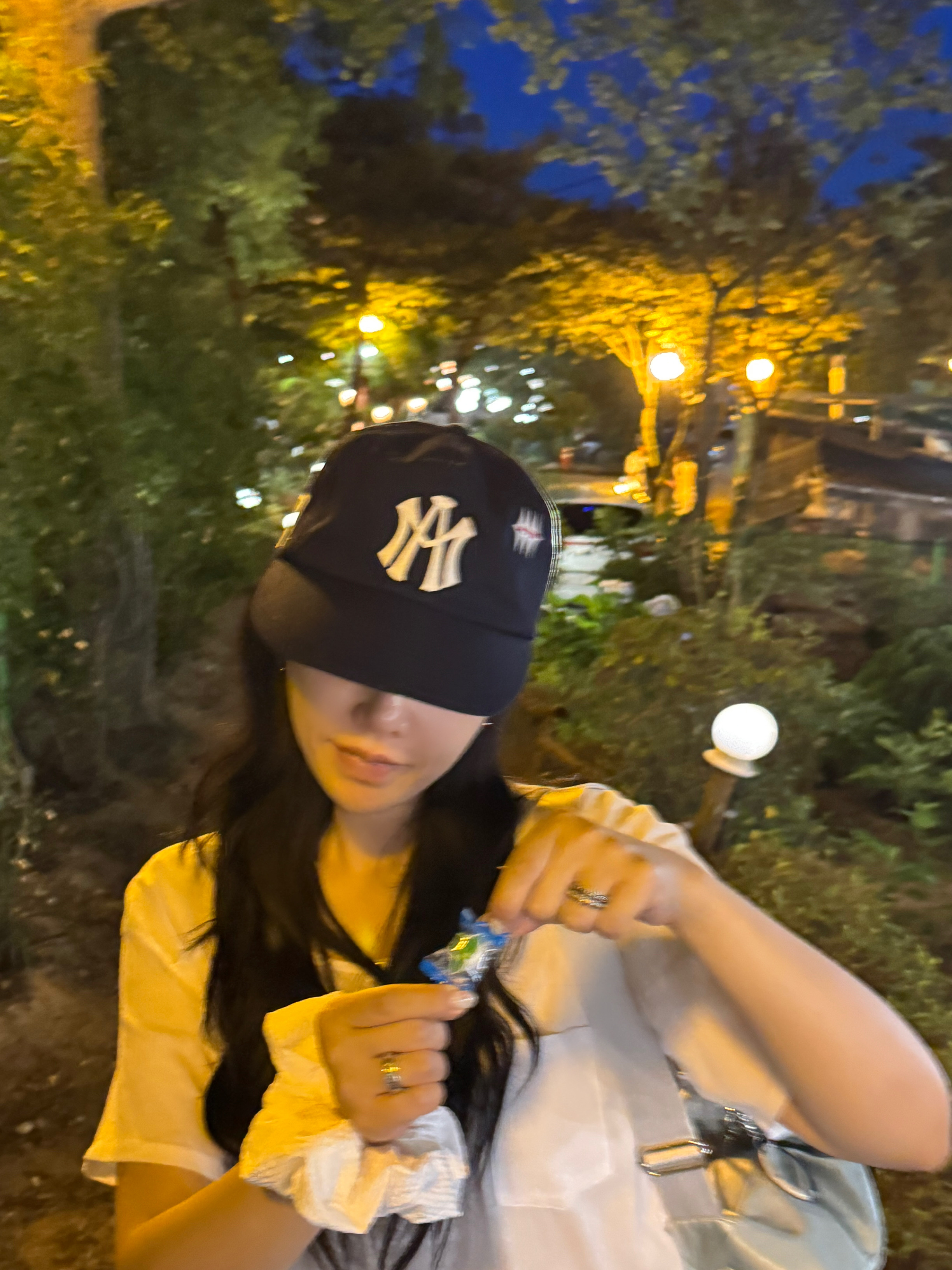 Aftermath Atm Logo Ball Cap Navy 착용 스타일 - 1