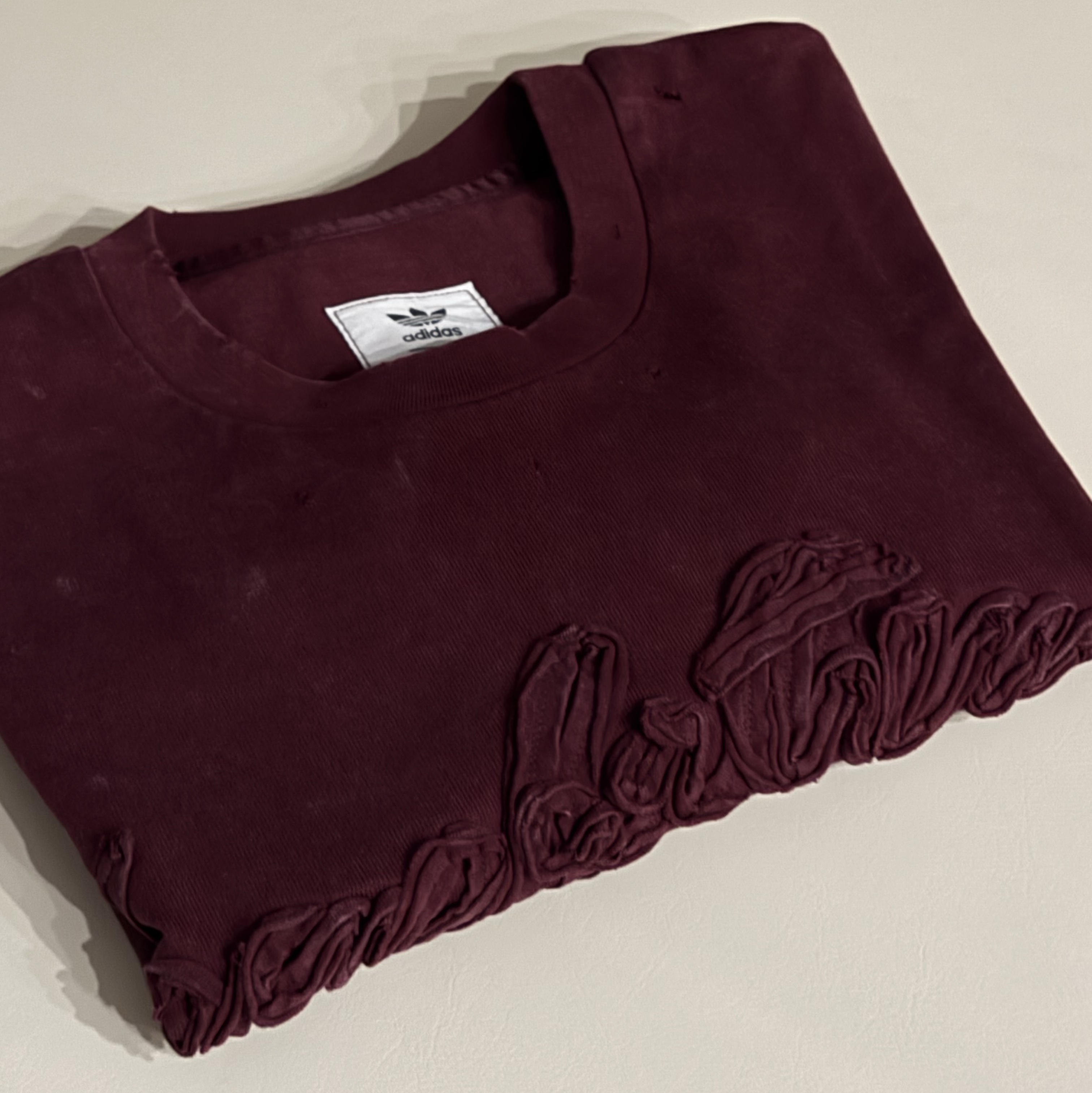 Adidas x Song for the Mute Long Sleeve T-Shirt Maroon - US Sizing 착용 스타일 - 1