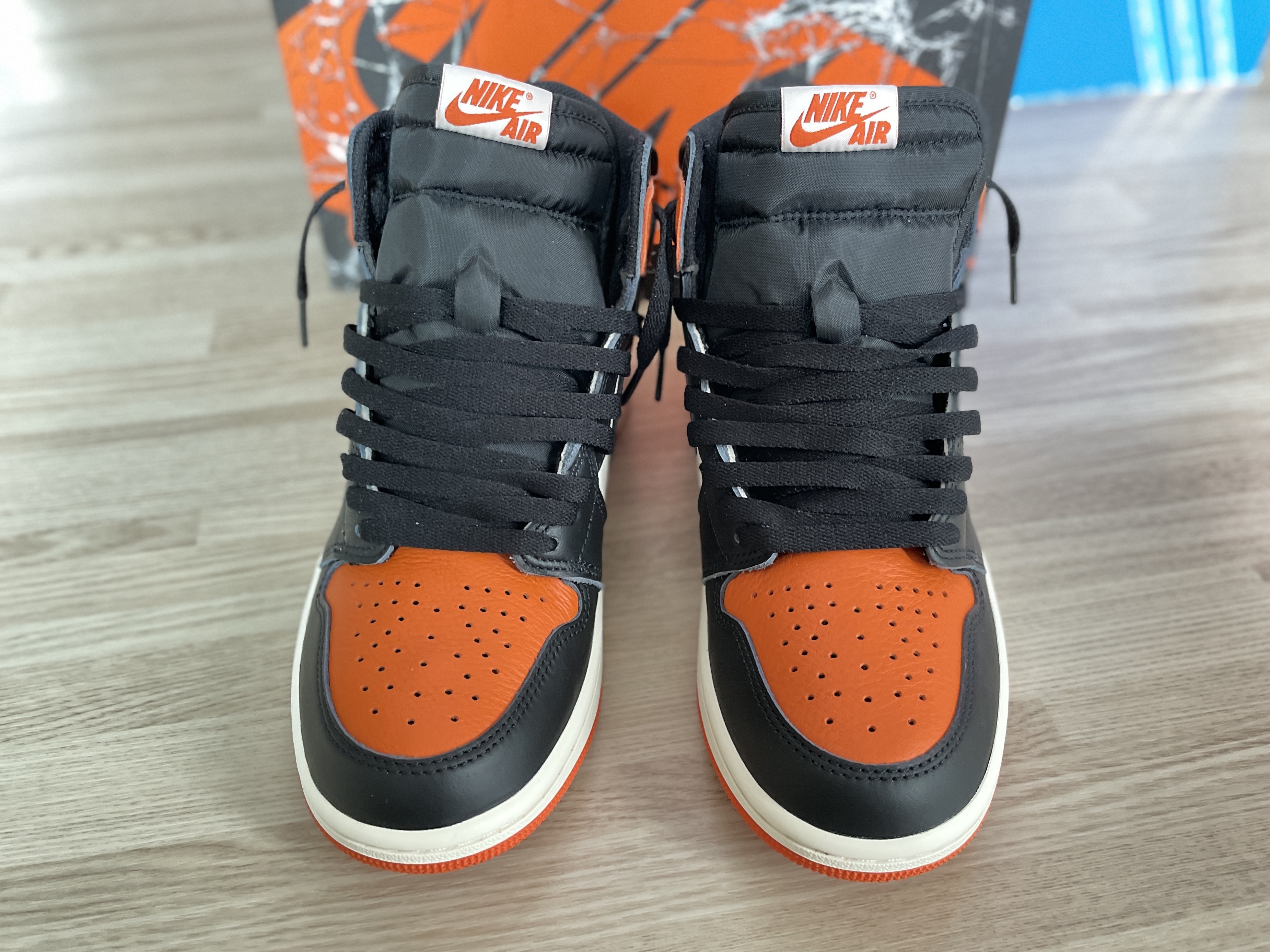 Jordan 1 Retro Shattered Backboard, Jordan 1 Retro High OG Shattered Backboard 착용 스타일 - 3