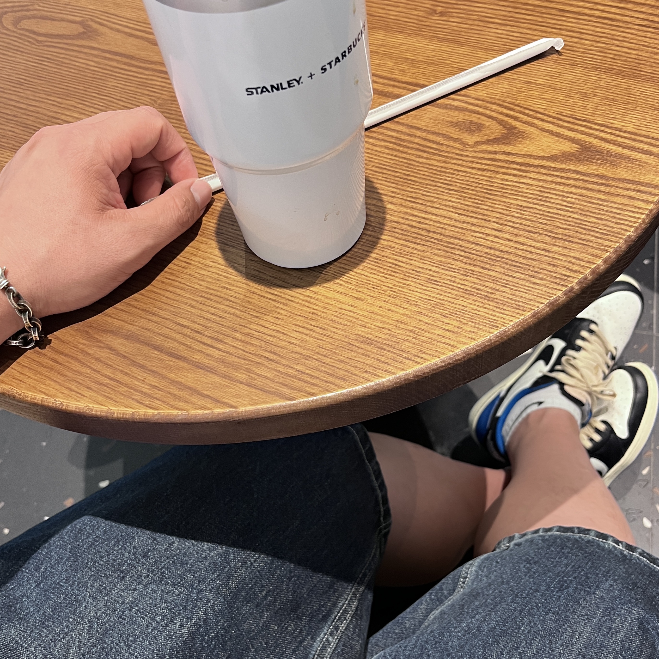 Supreme x Nike Denim Short Indigo - 24SS, Jordan 1 x Travis Scott x Fragment Retro Low OG SP Military Blue 착용 스타일 - 2