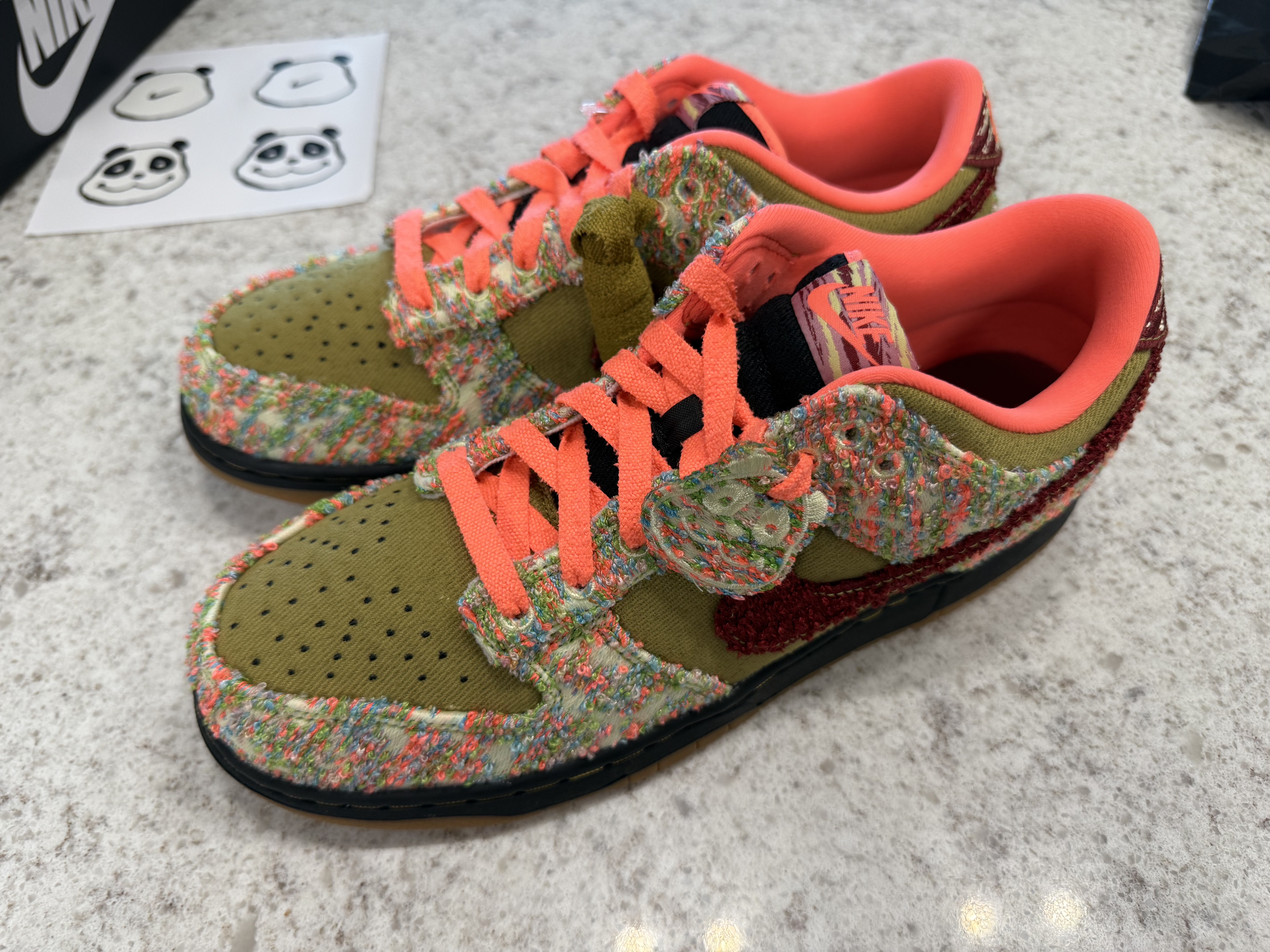 Nike Dunk Low Green Curry and White 착용 스타일 - 1