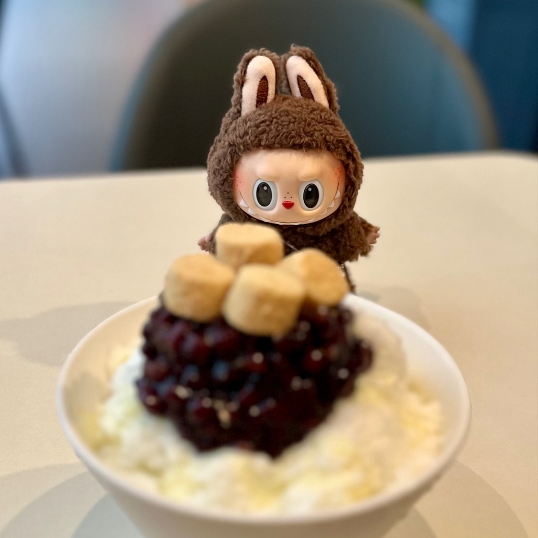 Pop Mart Labubu The Monsters Labubu Tasty Macarons Series Chestnut Cocoa Keyring (Opened Case) 착용 스타일