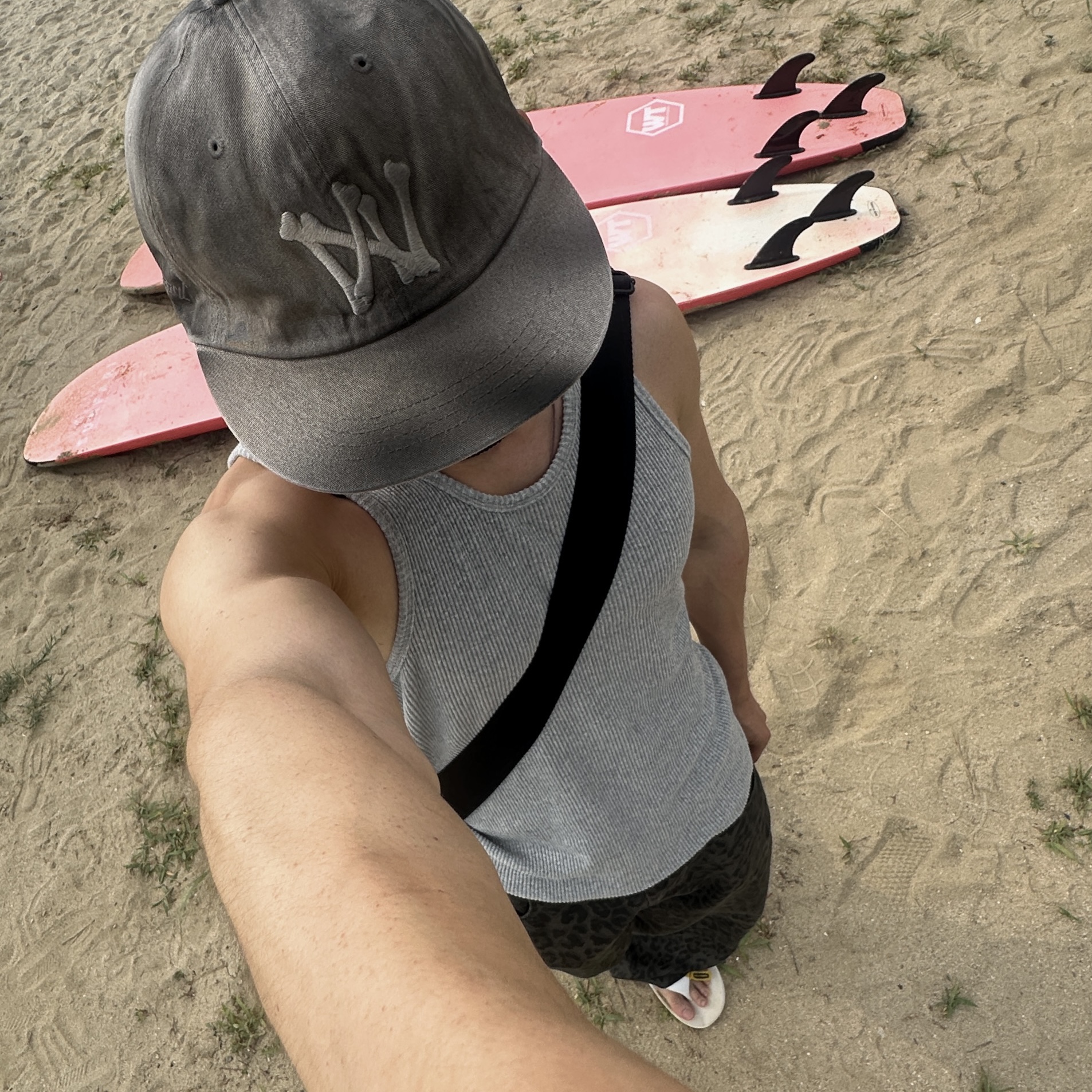 [KREAM Exclusive] Aoiro 6-Panel Bone A/N Cap Mud 착용 스타일 - 1