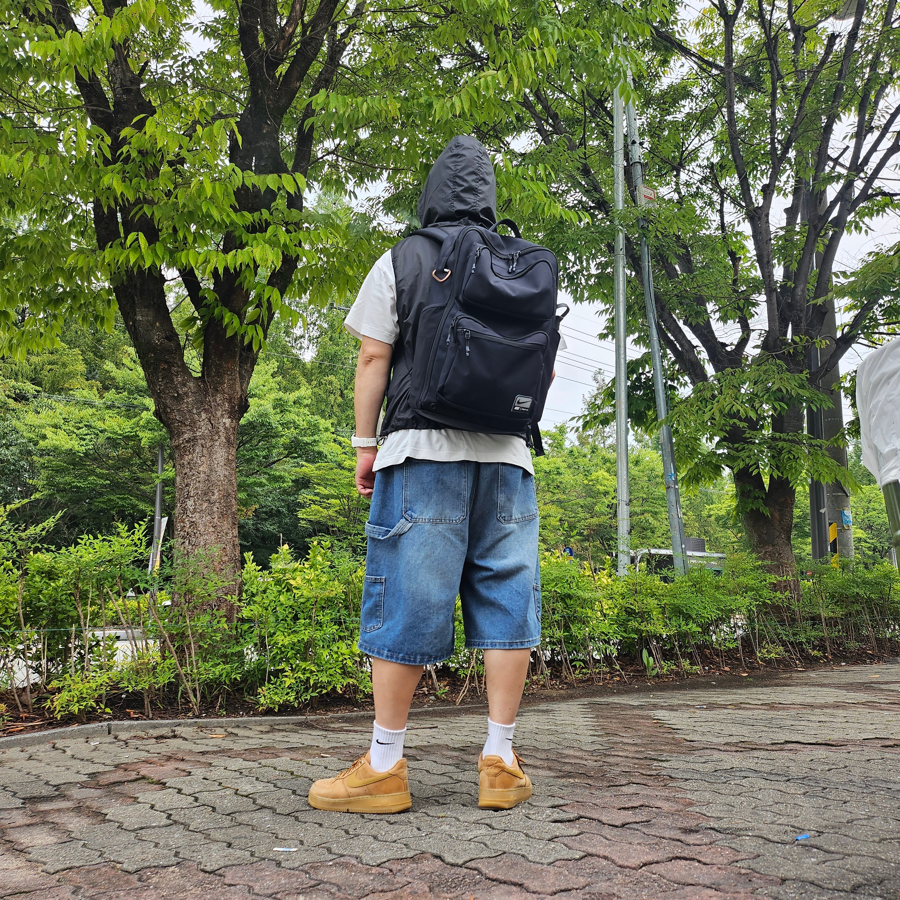 Nike ACG Trail Cap Black, Nike Utility Speed Training Backpack 27L Black 착용 스타일 - 2