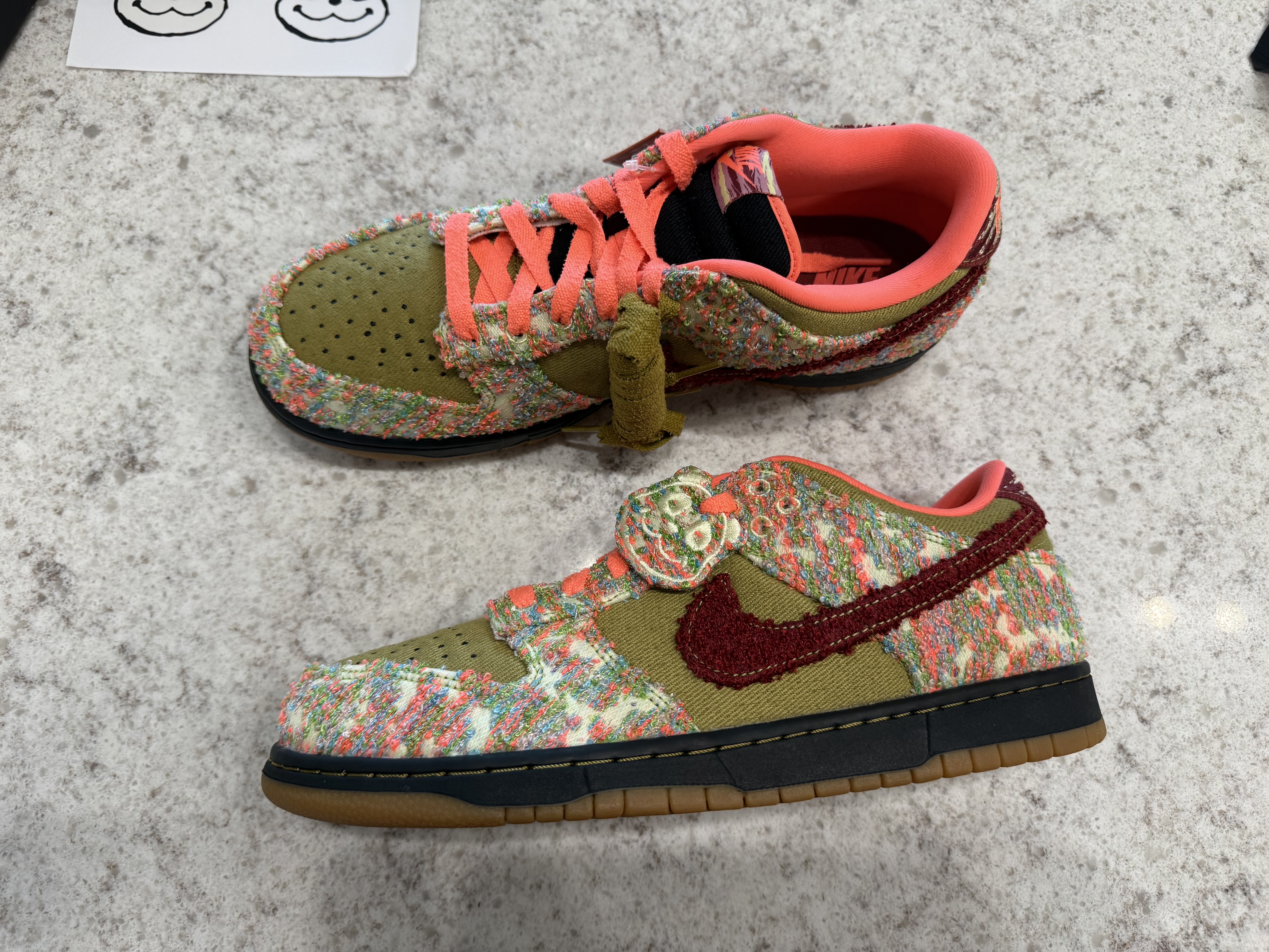 Nike Dunk Low Green Curry and White 착용 스타일 - 3