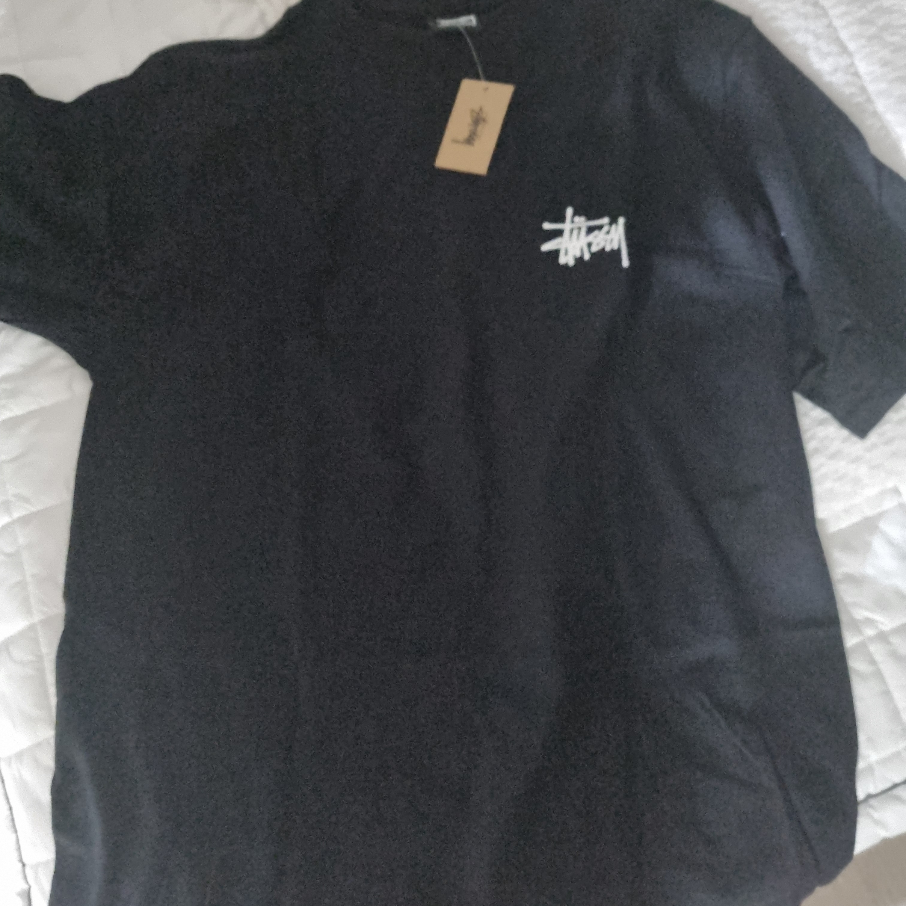 Stussy Basic Stussy T-Shirt Black 2024, 2025 착용 스타일 - 2