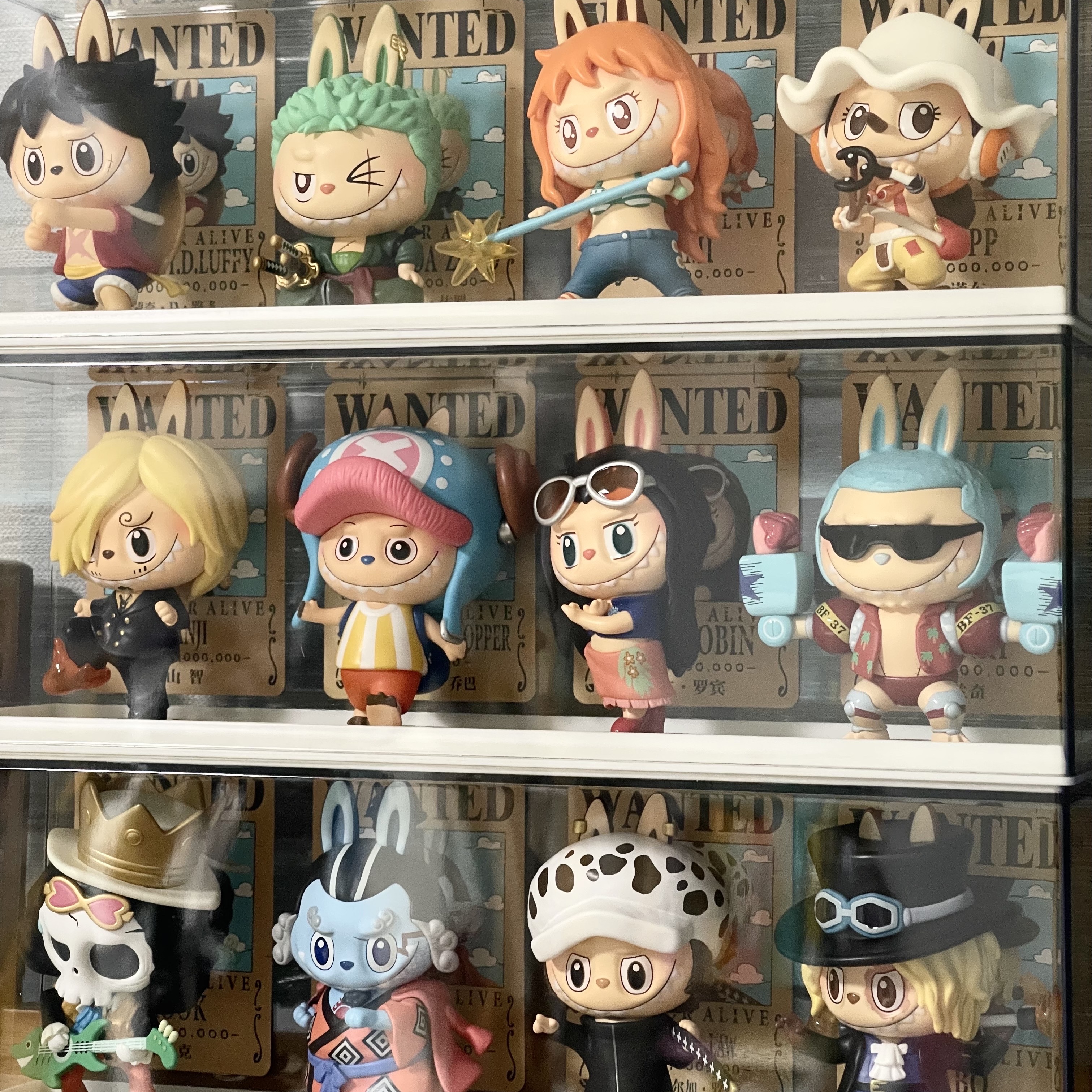 Pop Mart Labubu The Monsters x One Piece Series Figures Sealed Case (12 Blind Boxes) 착용 스타일