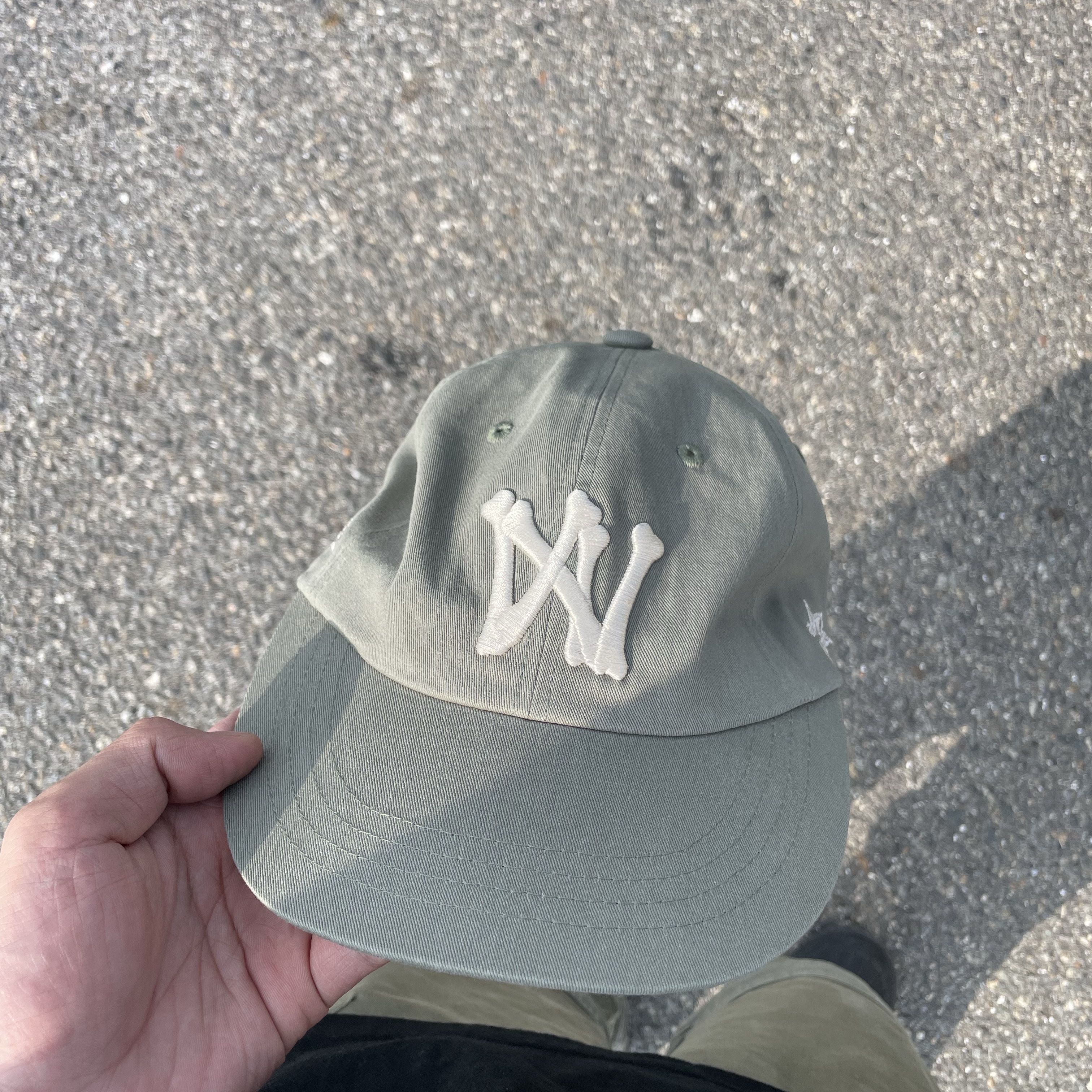 Aoiro 6-Panel Bone A/N Cap Olive 착용 스타일 - 7