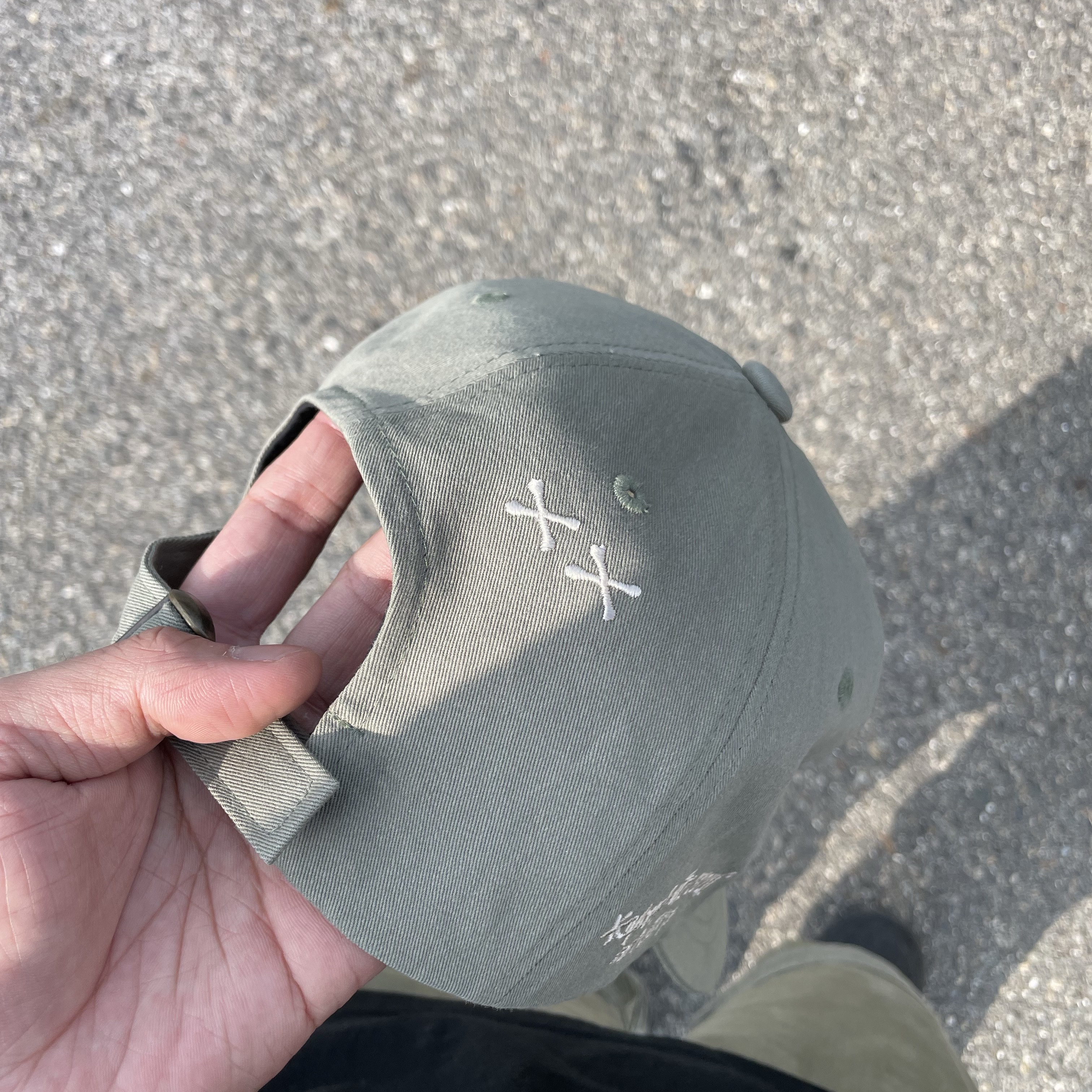 Aoiro 6-Panel Bone A/N Cap Olive 착용 스타일 - 8