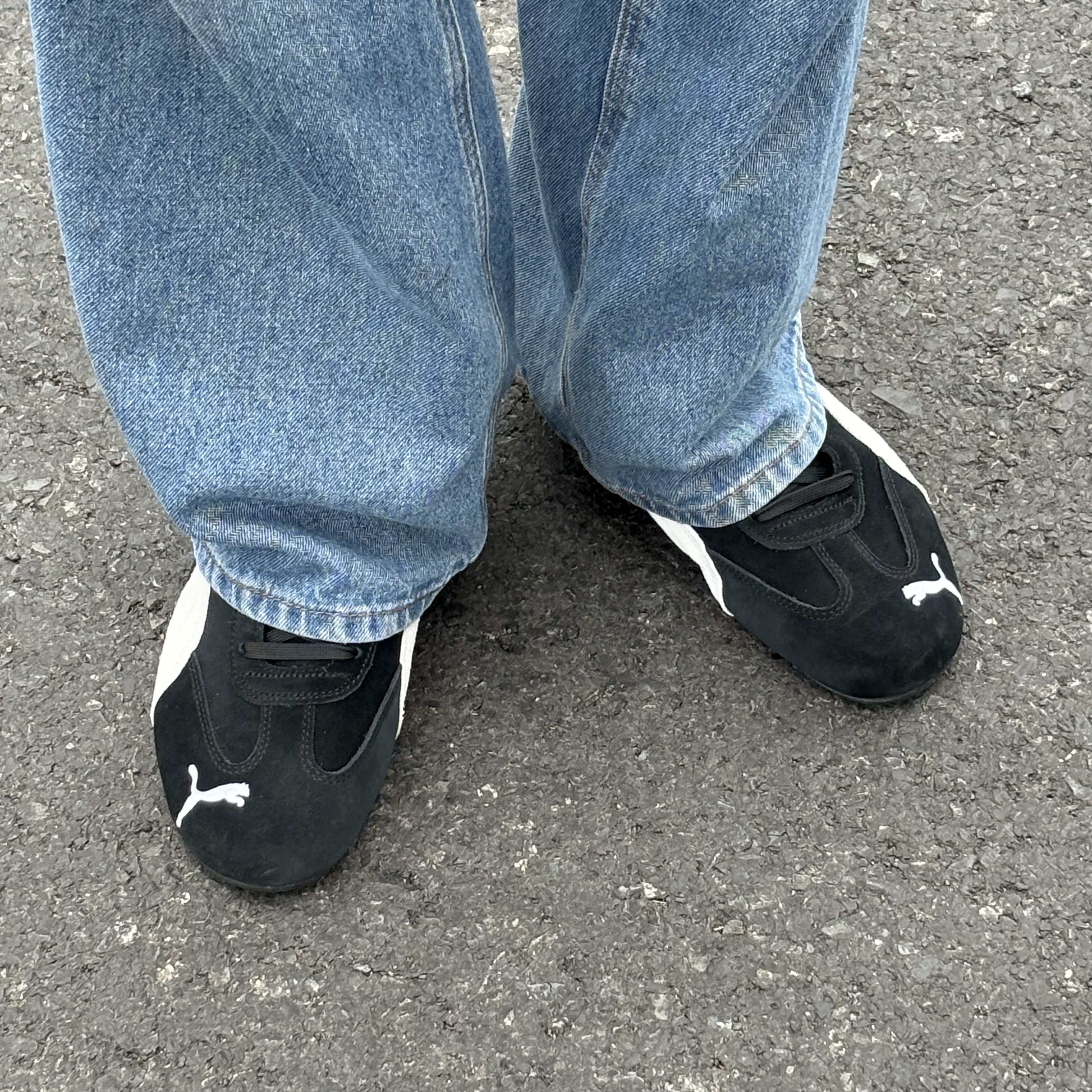 Puma Speedcat OG Black White 착용 스타일 - 2