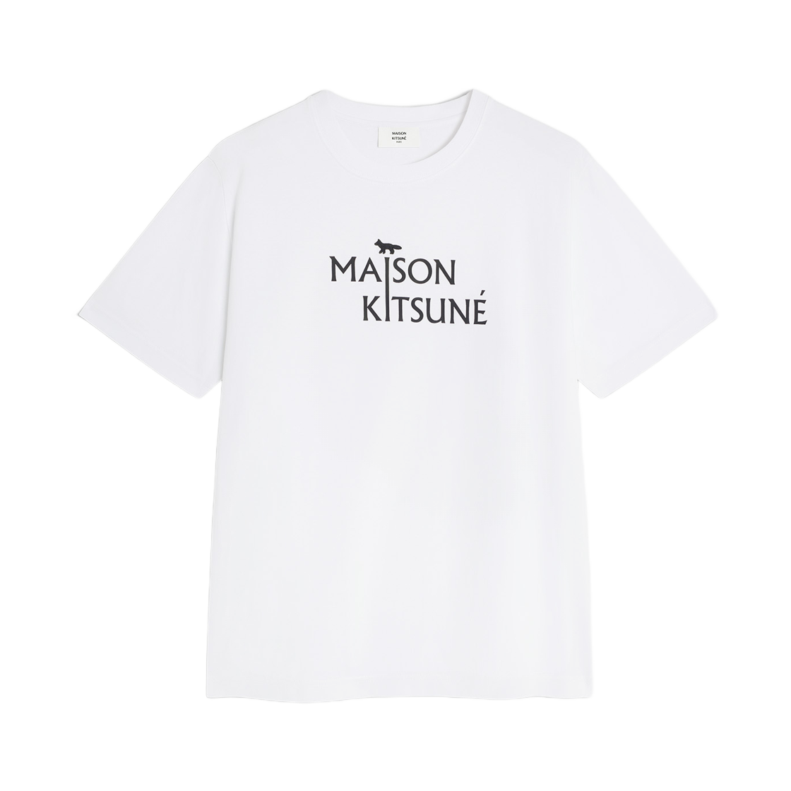 PM00115KJ7025-P100 Maison Kitsune Pillar Comfort T-Shirt White