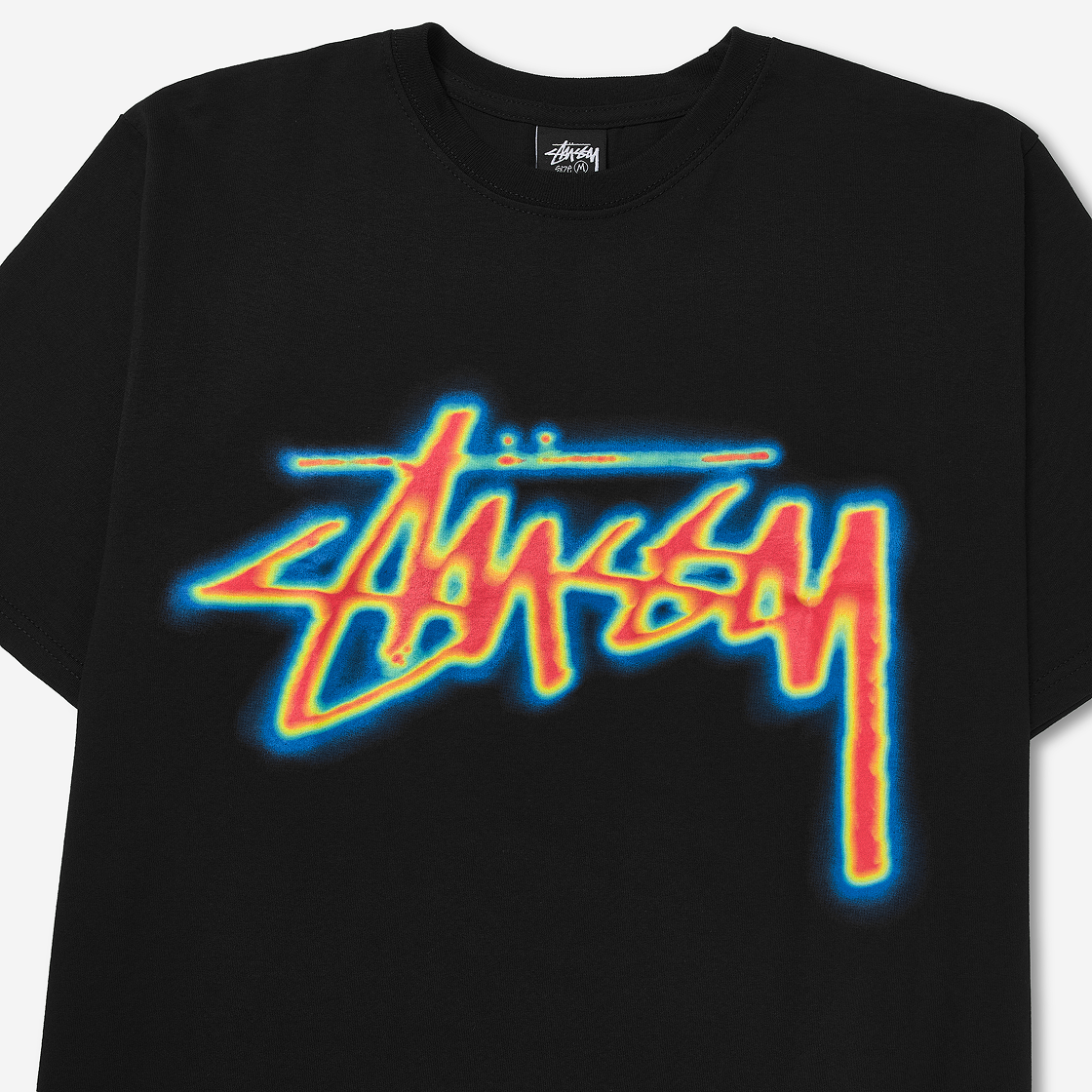 스투시 써멀 스탁 티셔츠 블랙(Stussy Thermal Stock T-Shirt Black) - 3