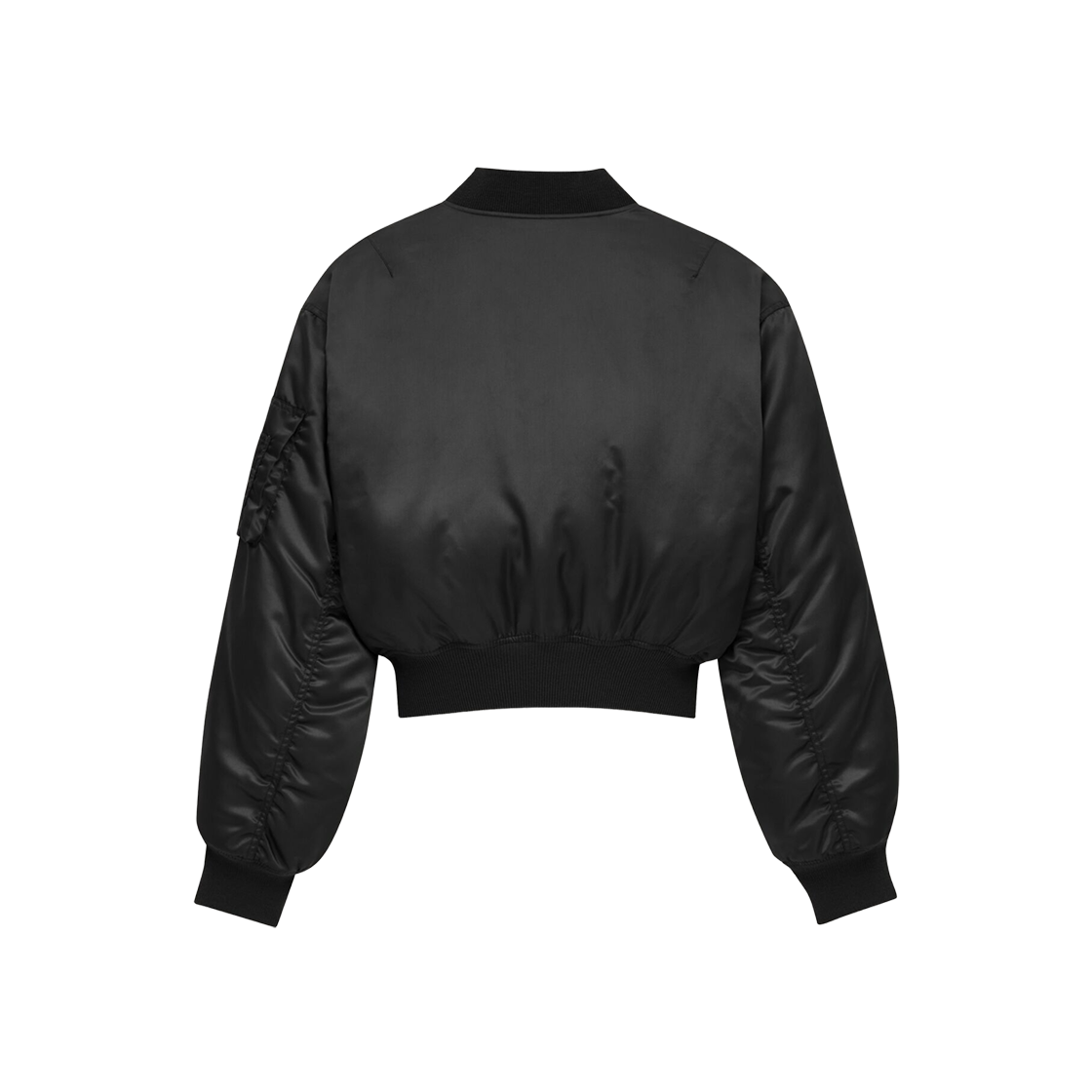 생로랑 발수 나일론 서지 봄버 자켓 블랙(Saint Laurent Water-Repellent Nylon Serge Bomber Jacket Black) - 2