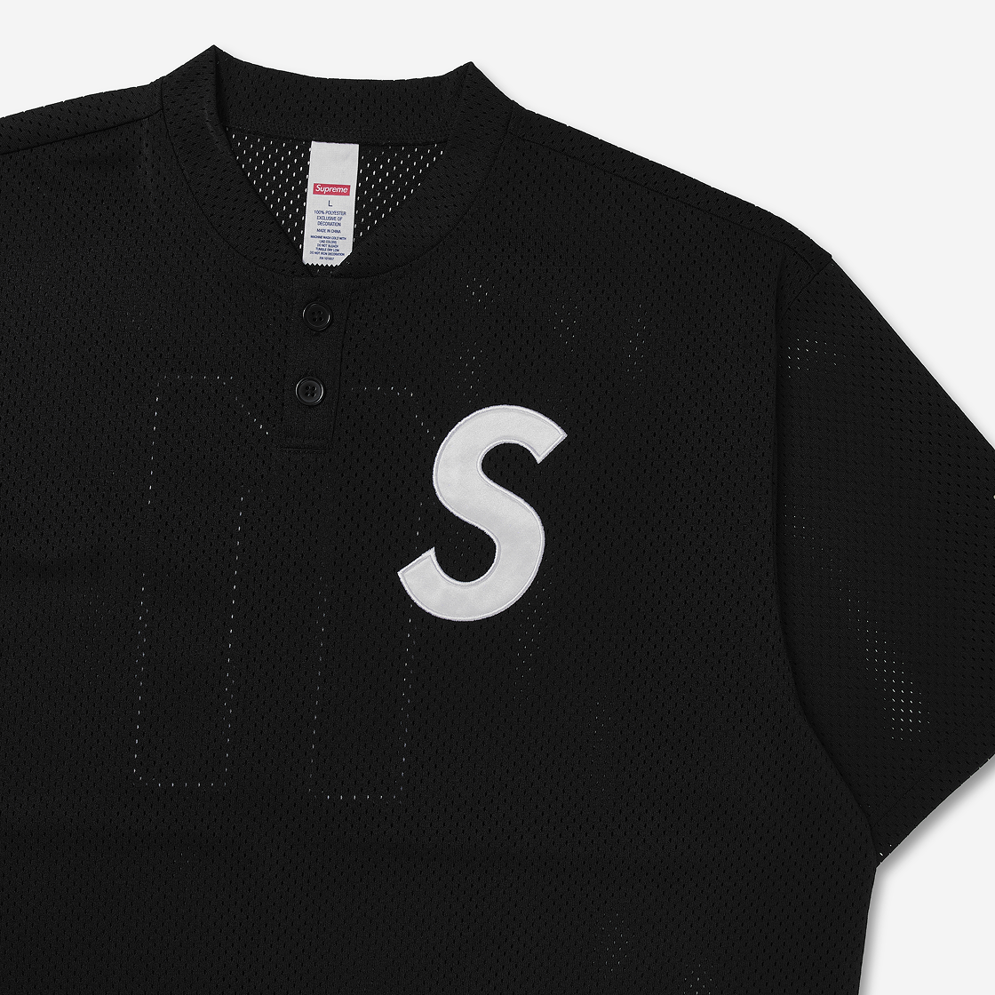 슈프림 S 로고 베이스볼 헨리 블랙 - 25SS | Supreme | KREAM