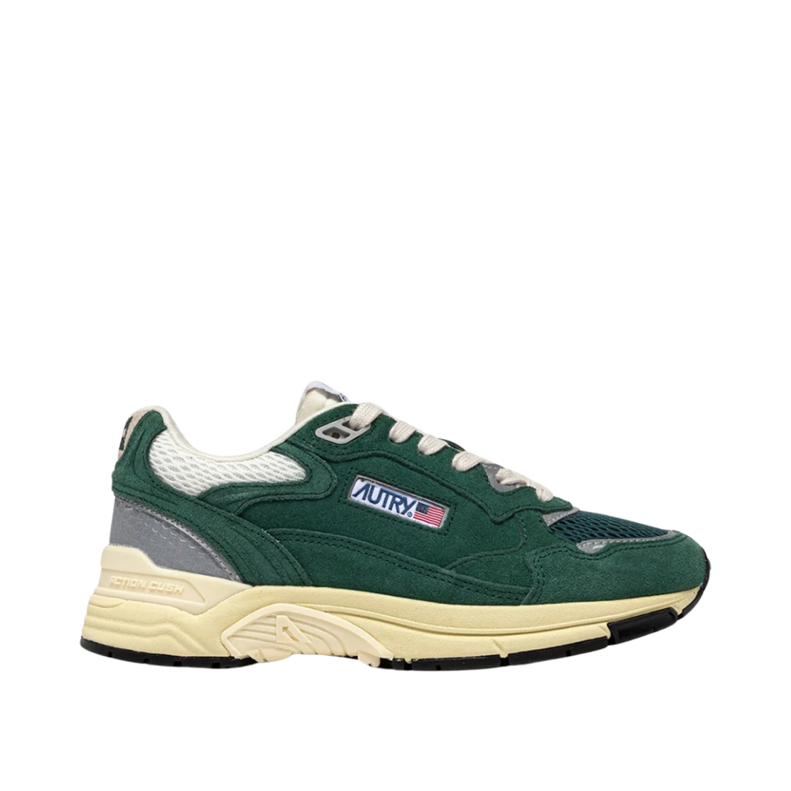 오트리 하이퍼웨이 스웨이드 시가 메쉬 스니커즈 말라카이트 실버(Autry Hyperway Sneakers in Cigar Mesh Suede Malachite Silver) - 1