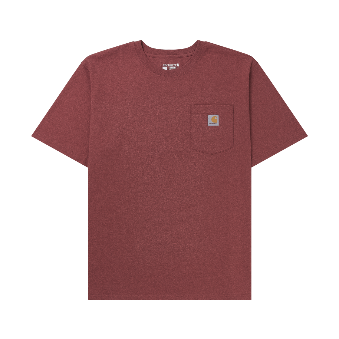 K87-R96 Carhartt Loose Fit Heavyweight Regular Short Sleeve Pocket T-Shirt Apple Butter Heather