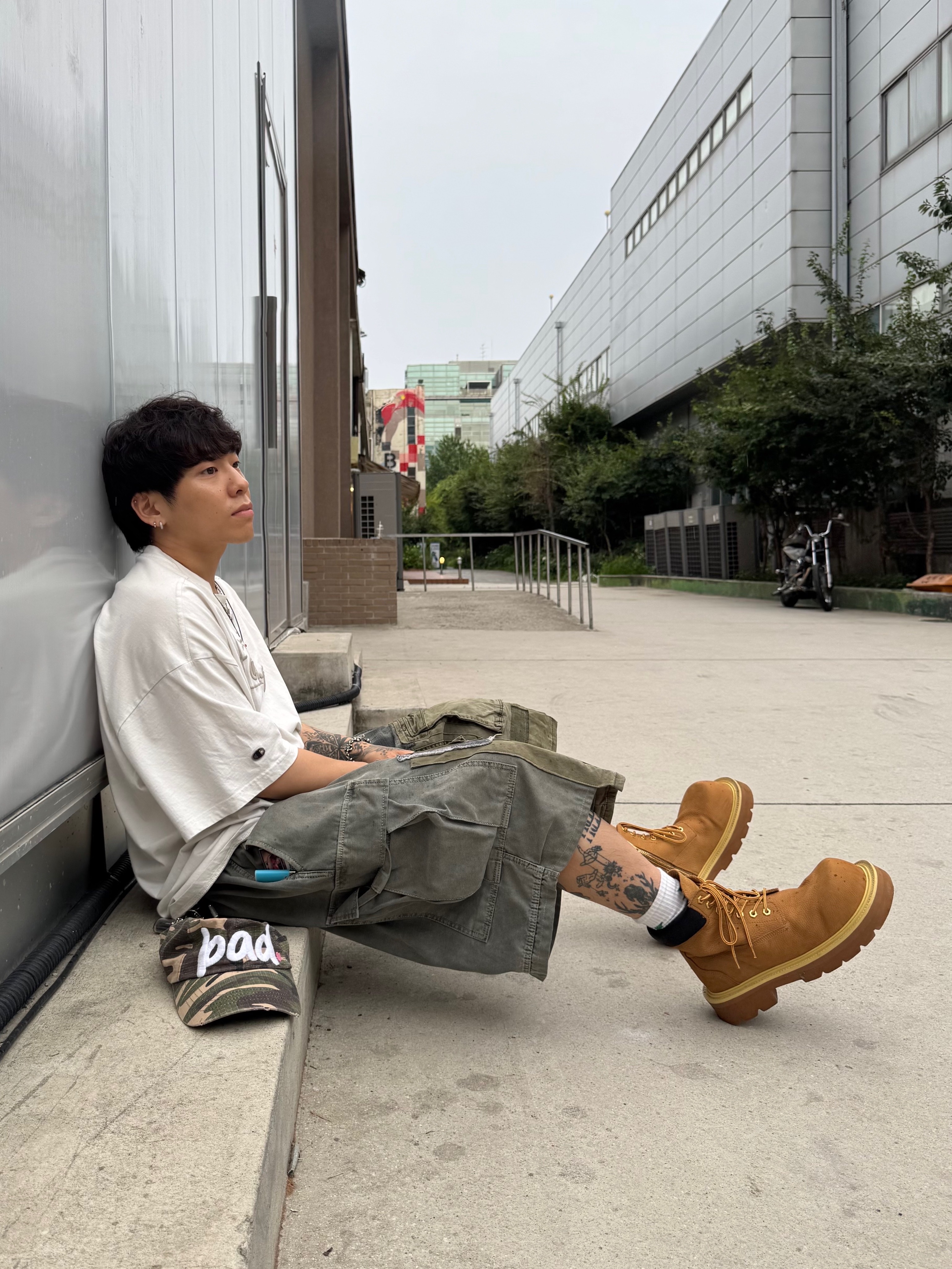 NOD Bad Vintage Effect Ball Cap Camo 착용 스타일 - 1