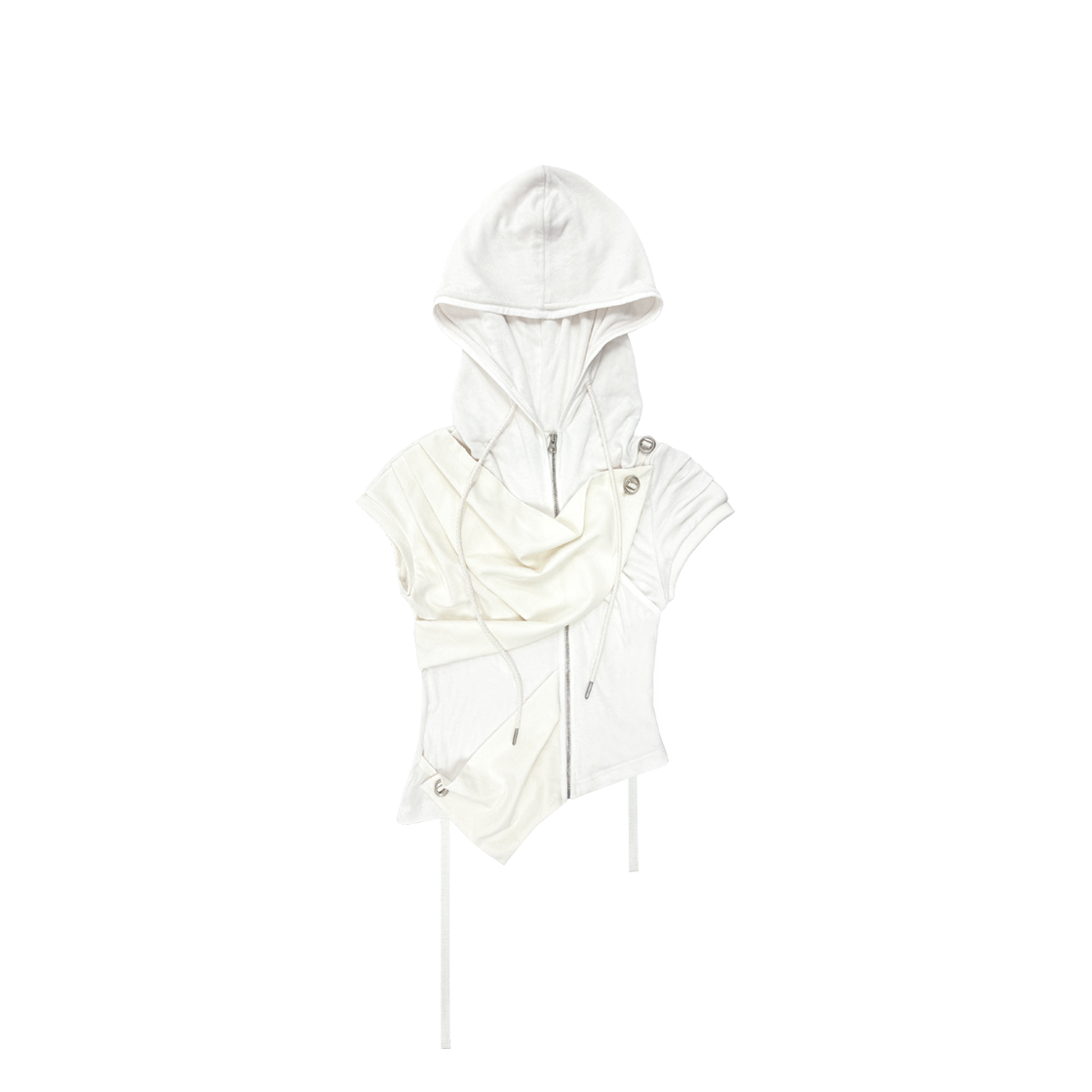 디프런티스 드레이퍼리 후드 슬리브 아이보리(DIFFERENTIS Drapery Hood Sleeve Ivory)
