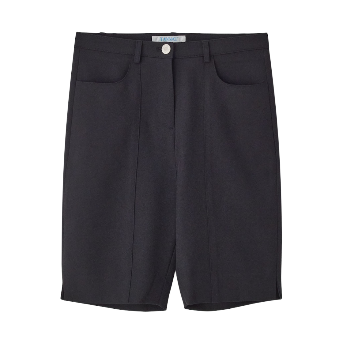TA12405 TANNAT T/T Slit biker shorts - Black