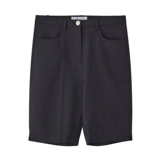 TA12405 TANNAT T/T Slit biker shorts - Black