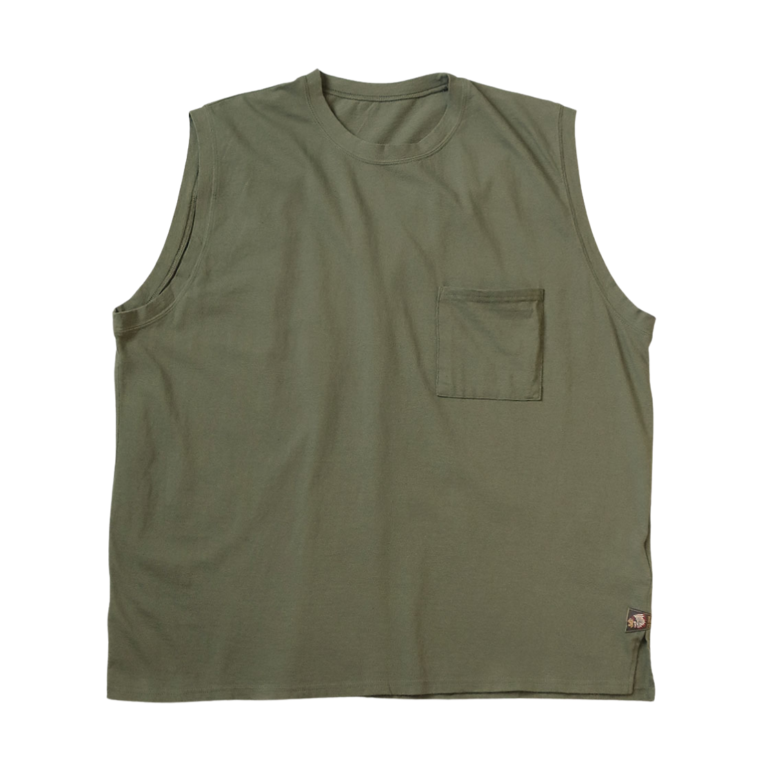 EK-1054 Kapital 20 Jersey Sleeveless Big T-Shirt 1 Flag Khaki