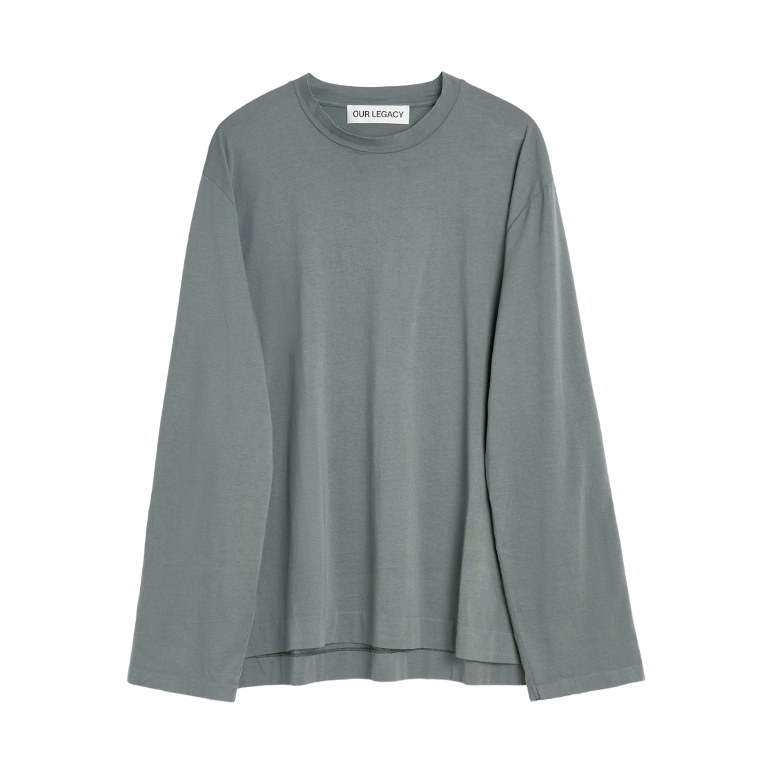 M4256BG Our Legacy Box Longsleeve Grey Sage Clean Jersey