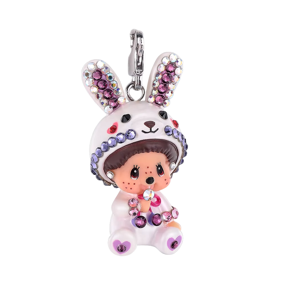 몬치치 토끼 몬치치 참 화이트(Monchhichi Bunny Monchhichi Charm White) - 1