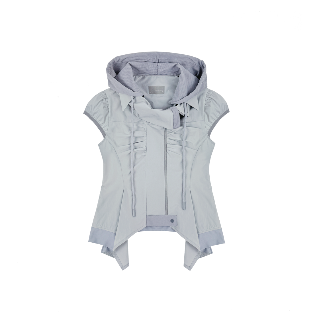 디프런티스 후디드 짚 셔츠 블루그레이(DIFFERENTIS Hooded Zip Shirt Blue Grey)