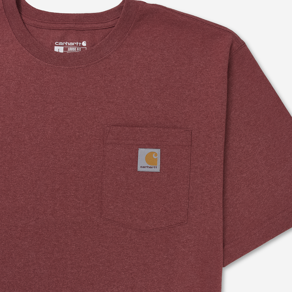 칼하트 루즈 핏 헤비웨이트 레귤러 숏슬리브 포켓 티셔츠 애플 버터 헤더(Carhartt Loose Fit Heavyweight Regular Short Sleeve Pocket T-Shirt Apple Butter Heather) - 3