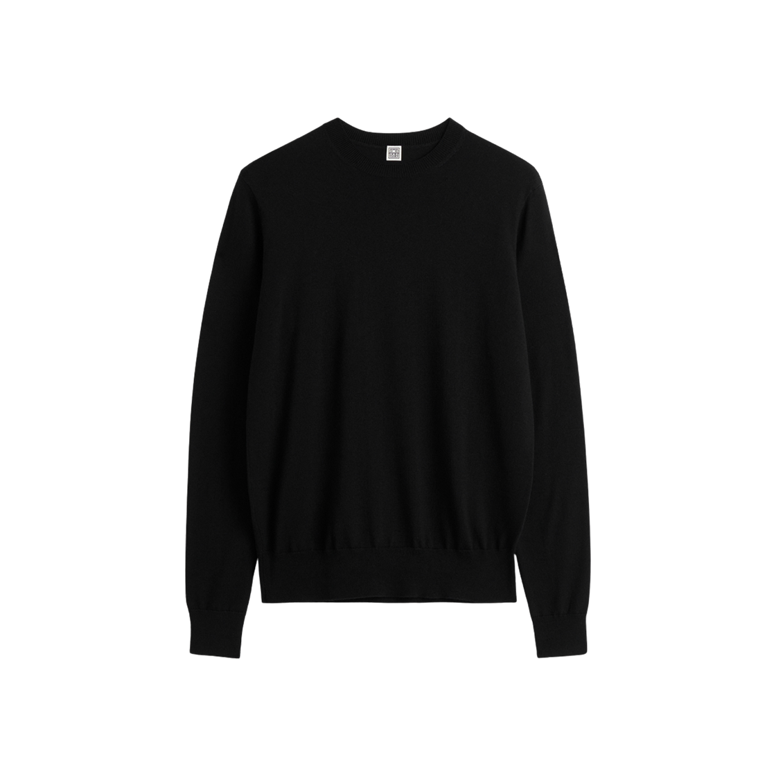 252-WRT0469-YA0190-001 (W) Toteme Fine Crew Knit Black