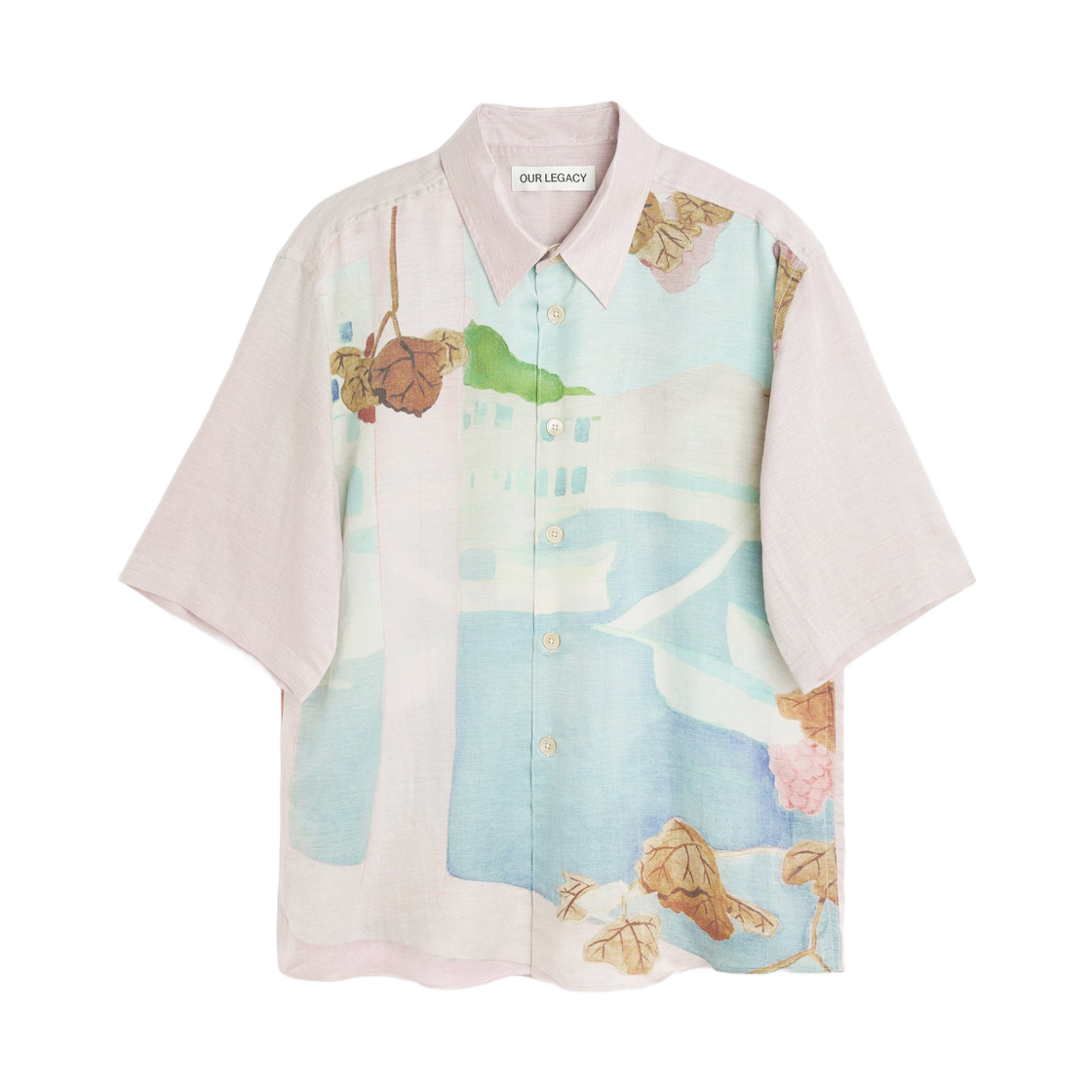 아워레가시 비욘드 셔츠 숏슬리브 마리나 비스타 프린트 코튼 실크(Our Legacy Beyond Shirt Shortsleeve Marina Vista Print Cotton Silk)