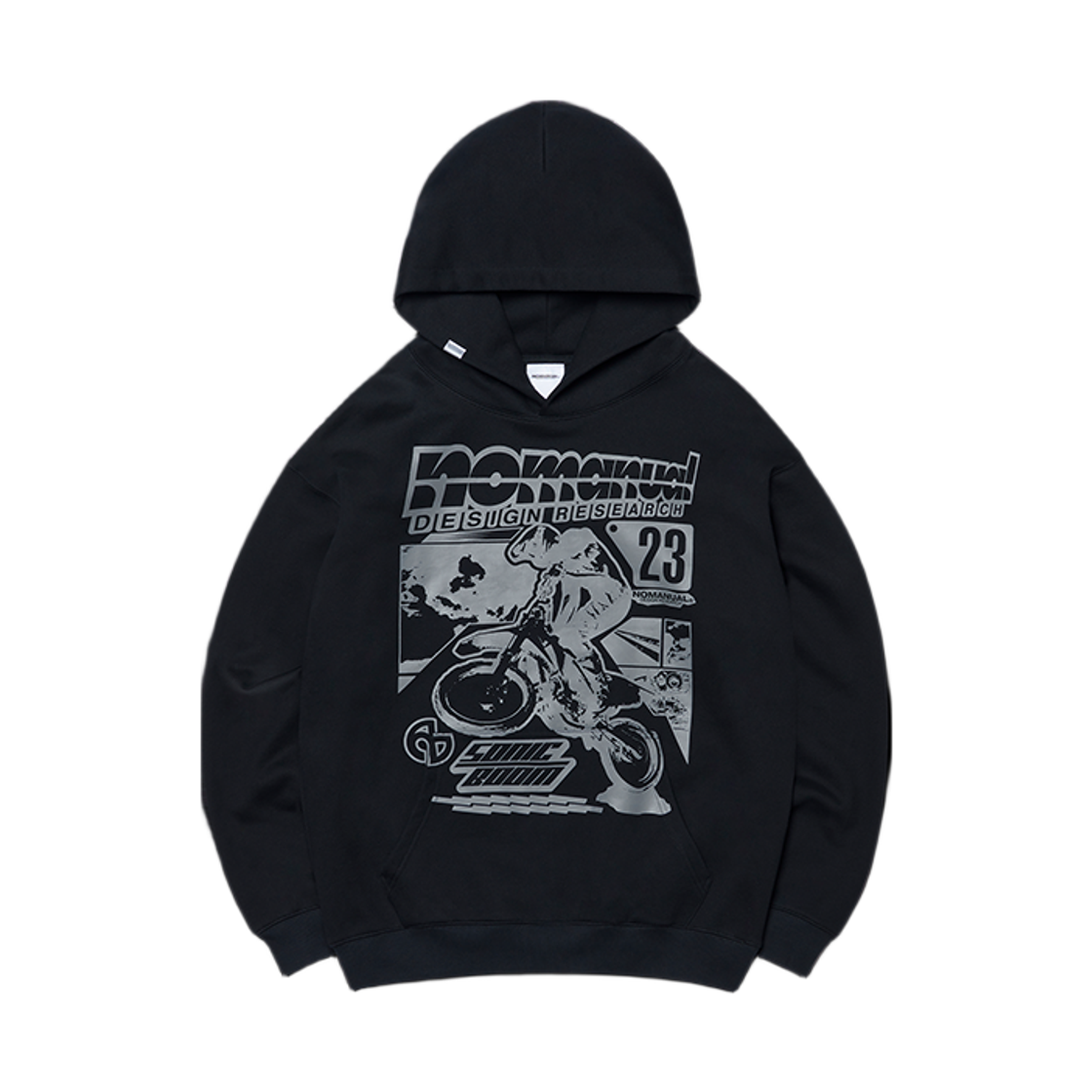 노매뉴얼 NM 오토 후디 블랙