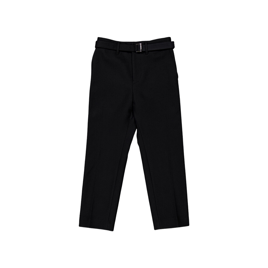 23-03122M-001 Sacai Wool Tailored Crop Pants Black