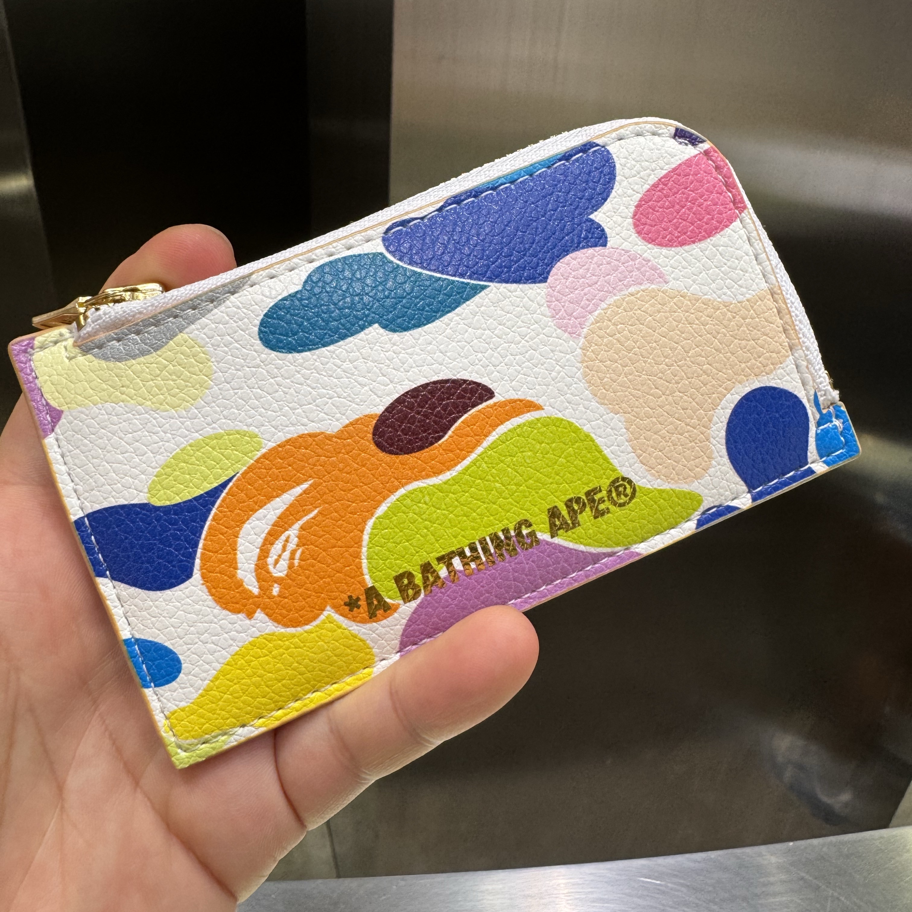 BAPE Multi Camo Card Case Multi 착용 스타일