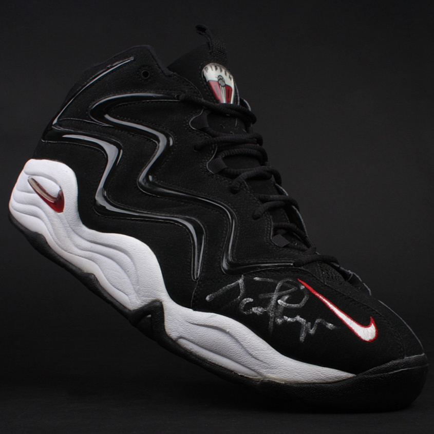 Nike Air Pippen Camo Black Flash Lime, Nike Air Pippen 1 Wheat 착용 스타일 - 3