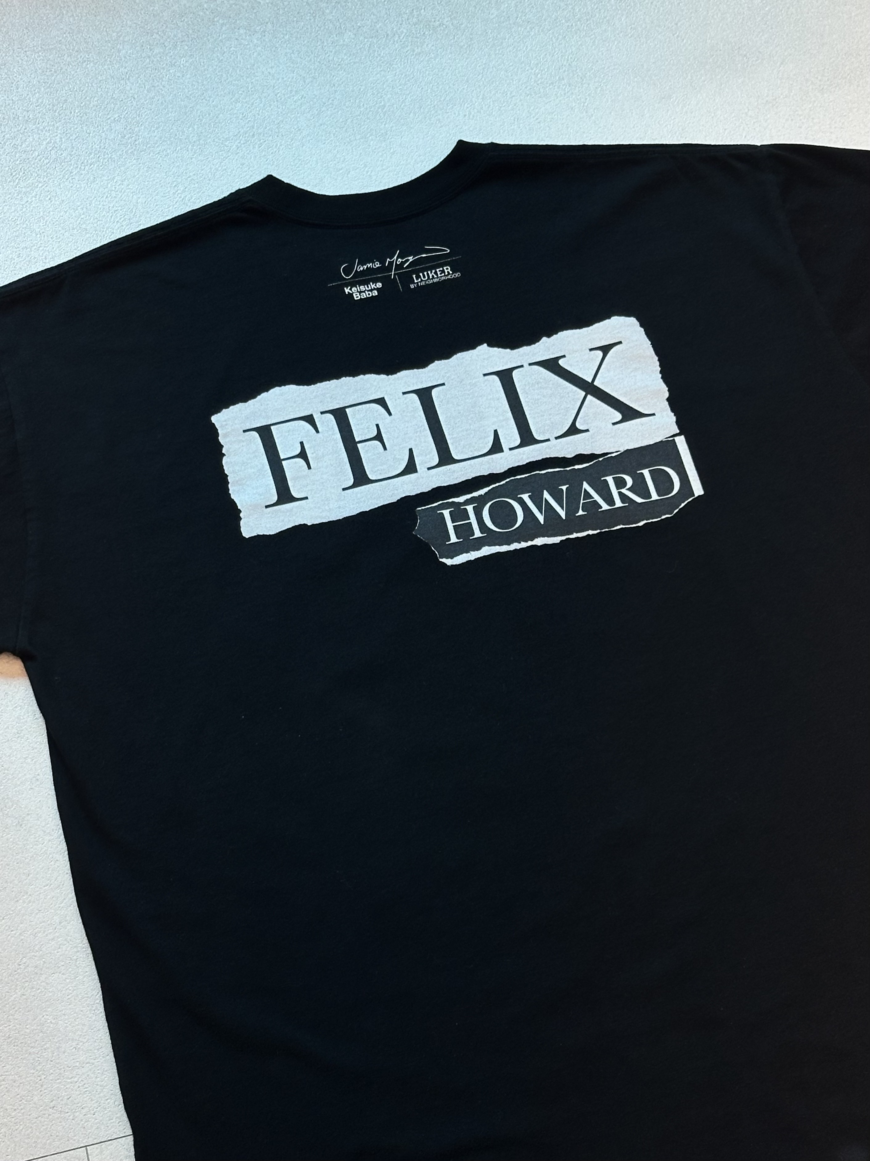 Neighborhood BF S/S T-Shirt Black 착용 스타일 - 2