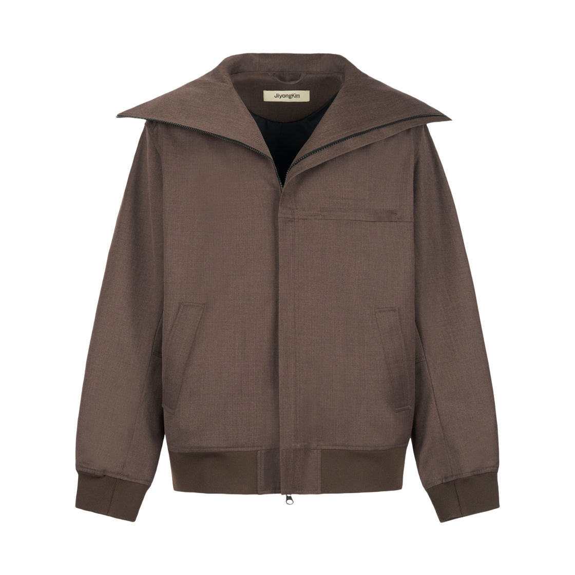 지용 킴 후드 집업 자켓 브라운(Jiyong Kim Hooded ZipUp Jacket Brown)