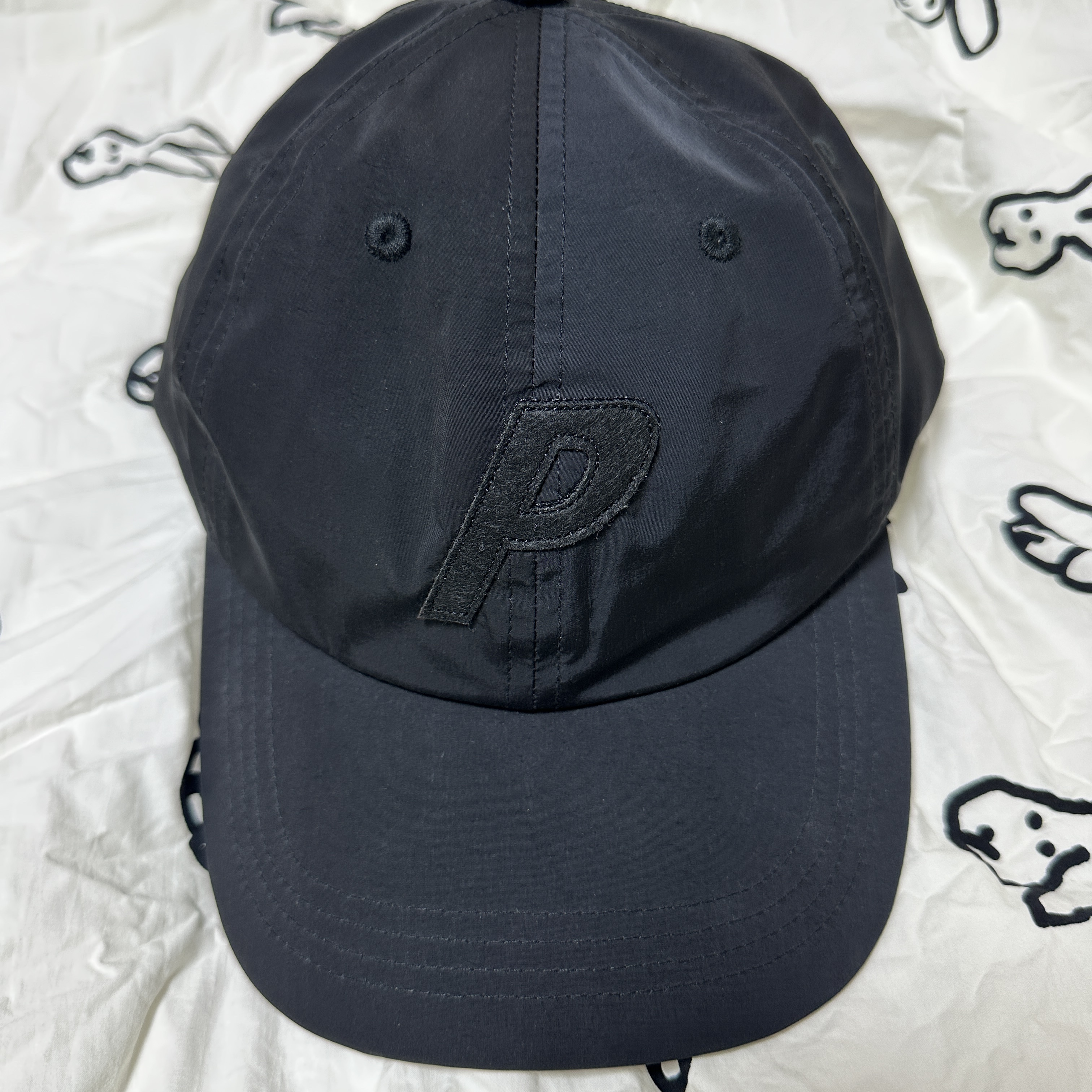 Palace x C.P. Company Goggle P-Cap Black - 22FW 착용 스타일