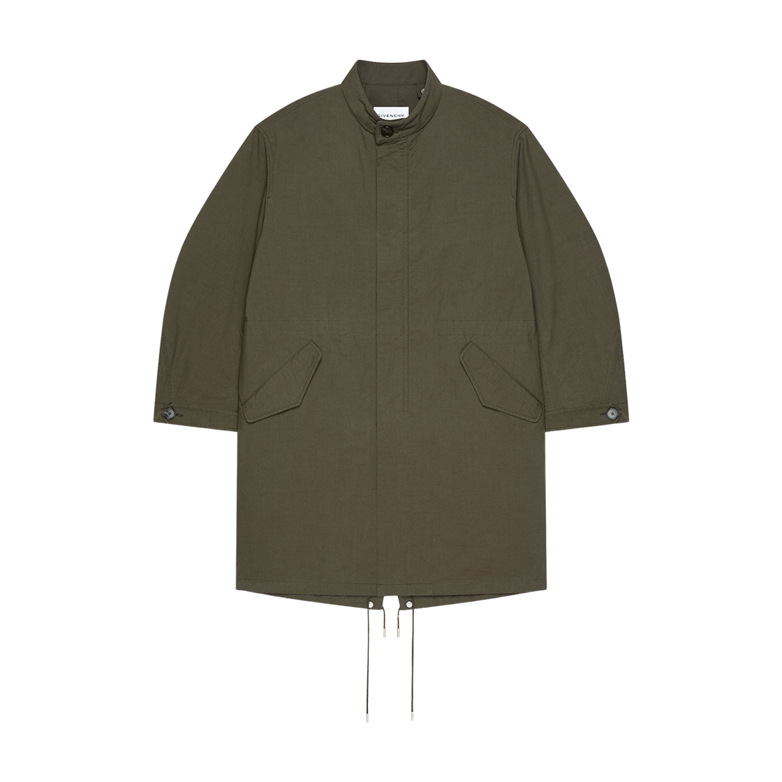 지방시 스탬프 프린트 코튼 파카 카키(Givenchy Stamp Print Cotton Parka Khaki)