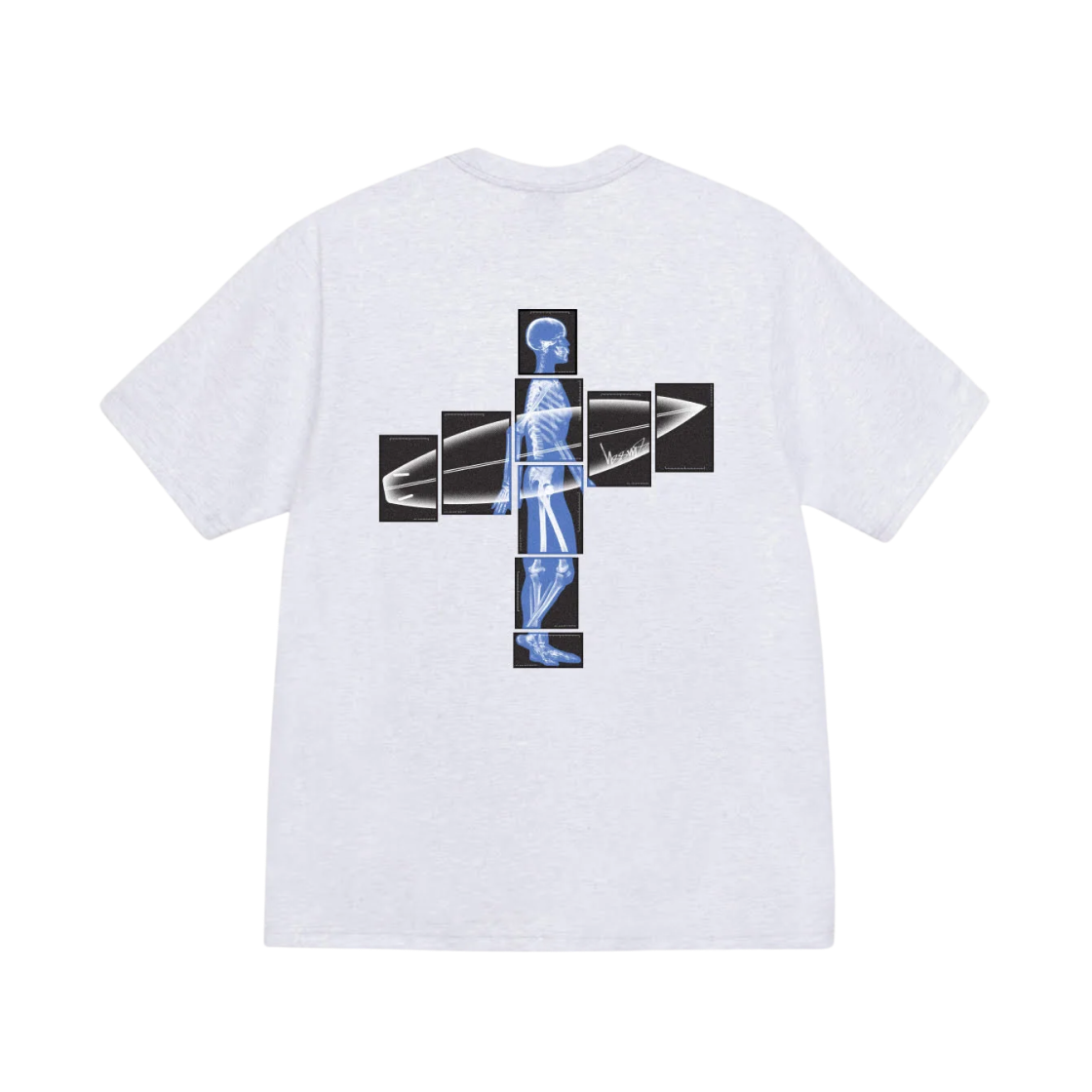 1905163 Stussy Body Scan T-Shirt Ash Heather