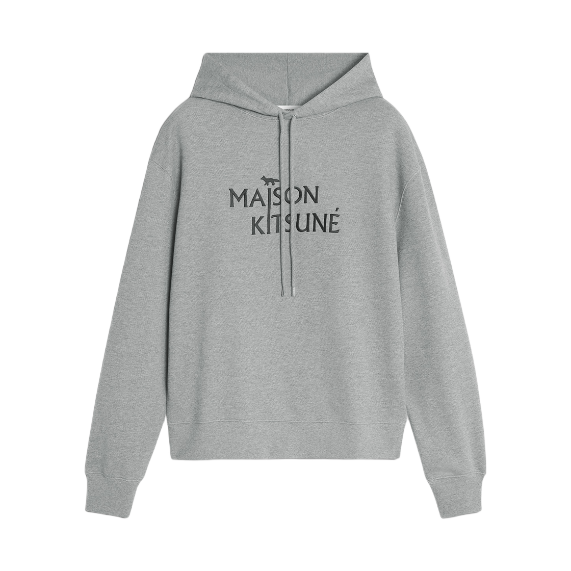 PM00701KM0341-H131 Maison Kitsune Pillar Comfort Hoodie Medium Grey Melange