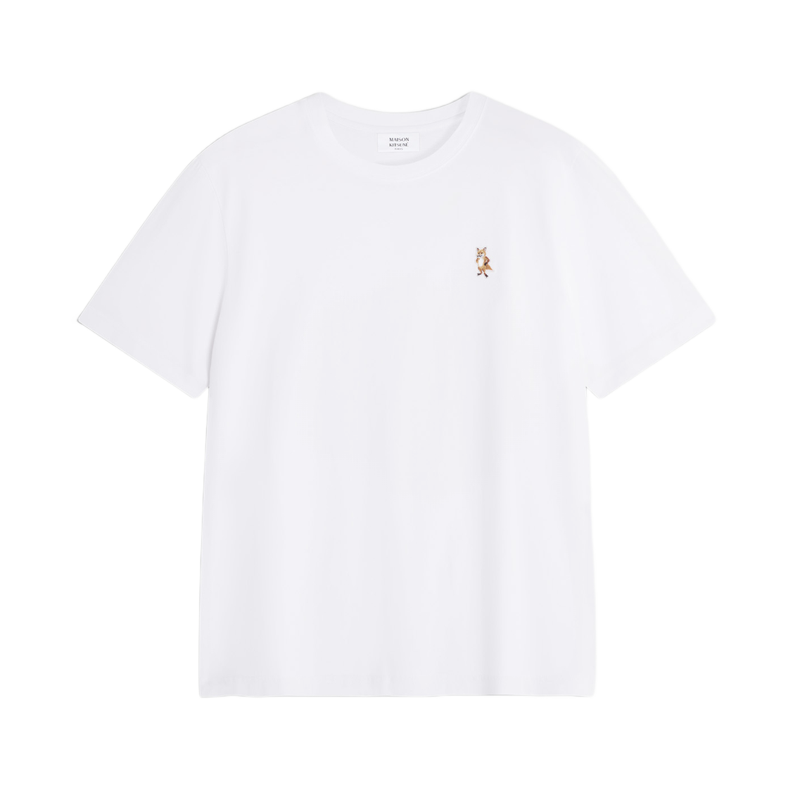 PM00123KJ7026-P100 Maison Kitsune Standing Fox Comfort T-Shirt White