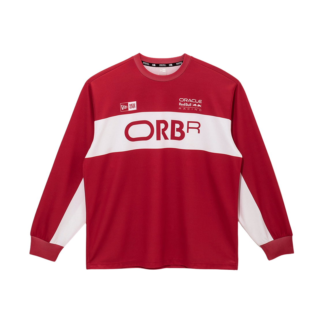 뉴에라 x 오라클 레드불 레이싱 롱슬리브 티셔츠 레드(New Era x Oracle Red Bull Racing Long Sleeve T-Shirt Red)
