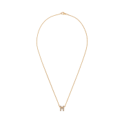 (W) Hermes Mini Pop H Pendant Gold & Marron Glace