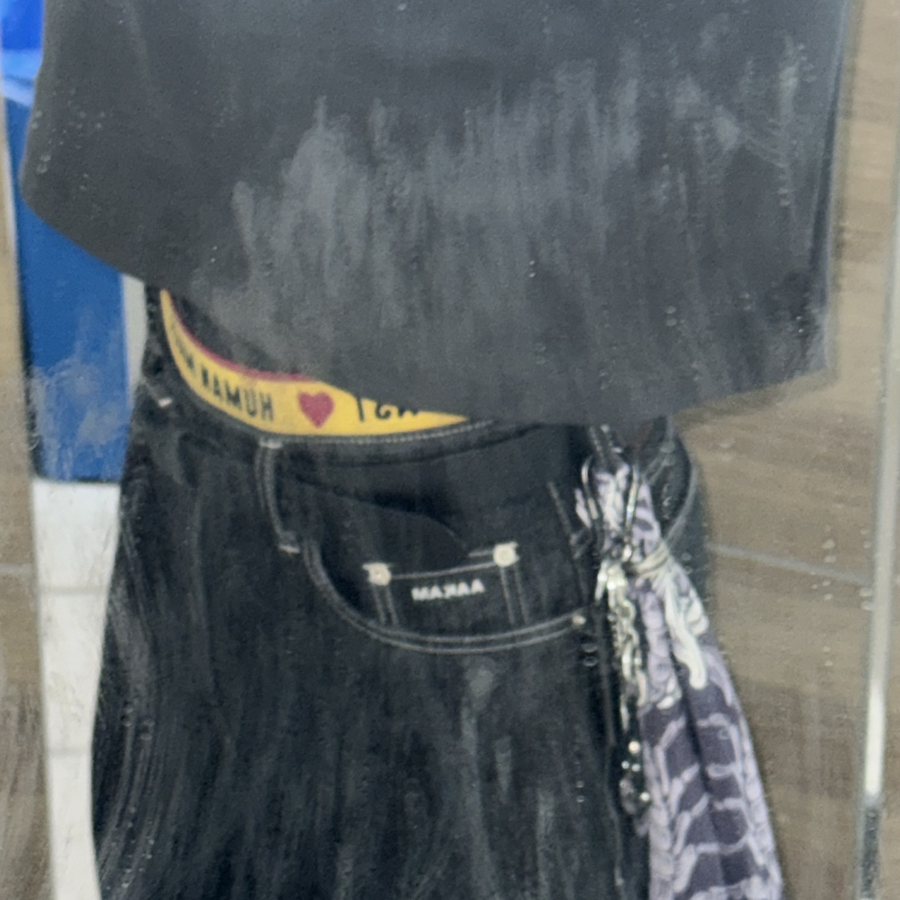 Human made Boxer Brief Black, (W) Nike Shox R4 Black 착용 스타일 - 2