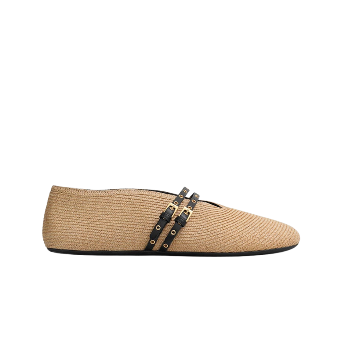 AA3A058TK036-113 (W) Alaia Paper Straw Flats Natural